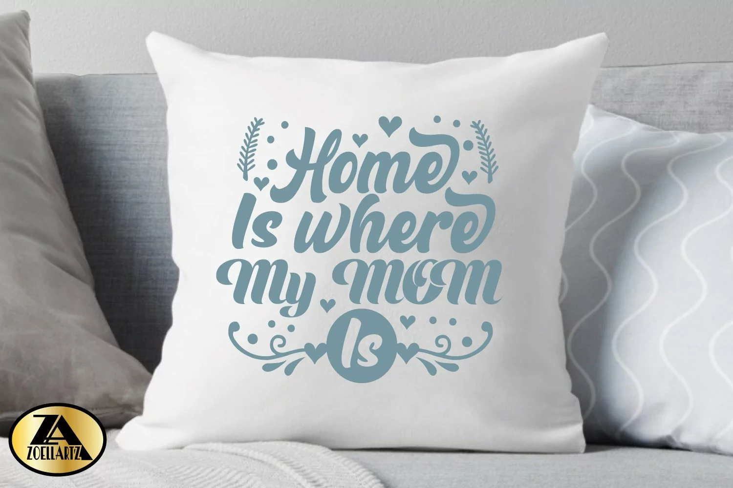 Mothers Day SVG Mom Mommy SVG Home is Where My Mom Is Quote product image 1