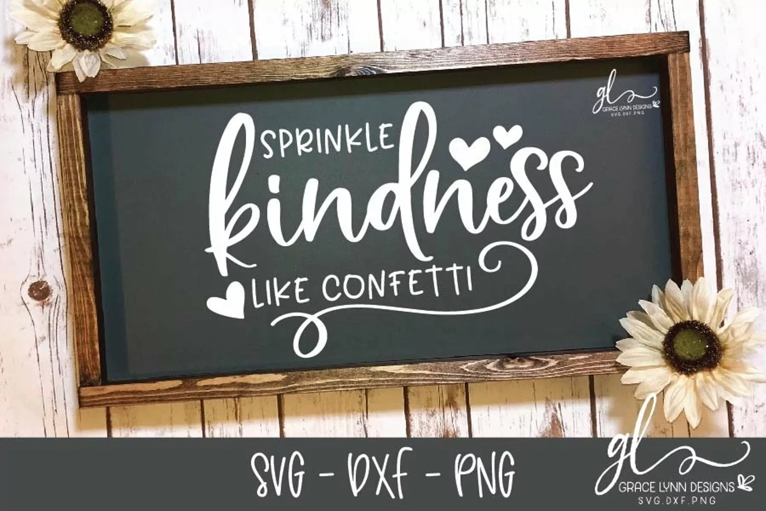 Sprinkle Kindness Like Confetti - Cut File - SVG, DXF & PNG product image 1