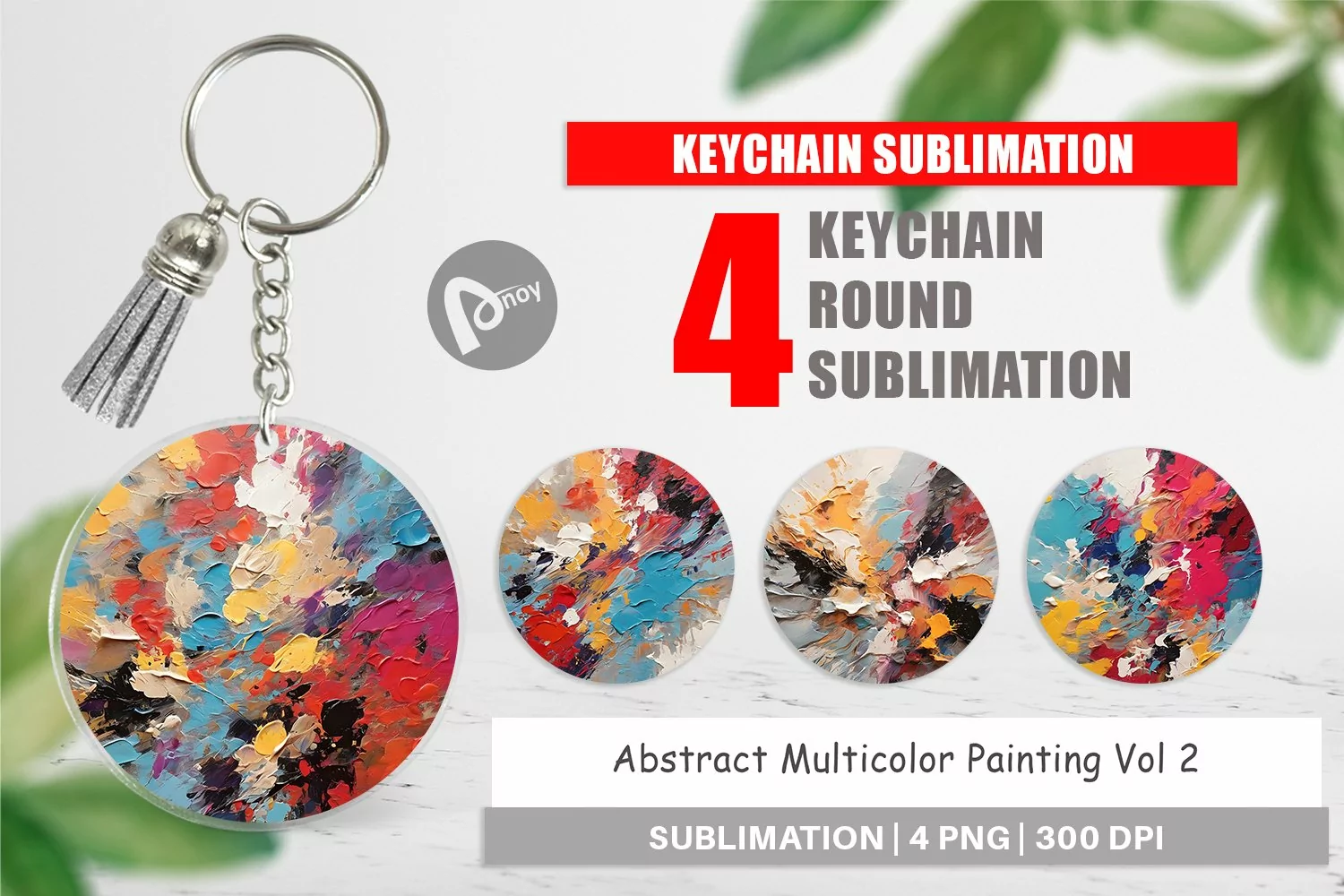 Keychain Multicolor Painting product image 1