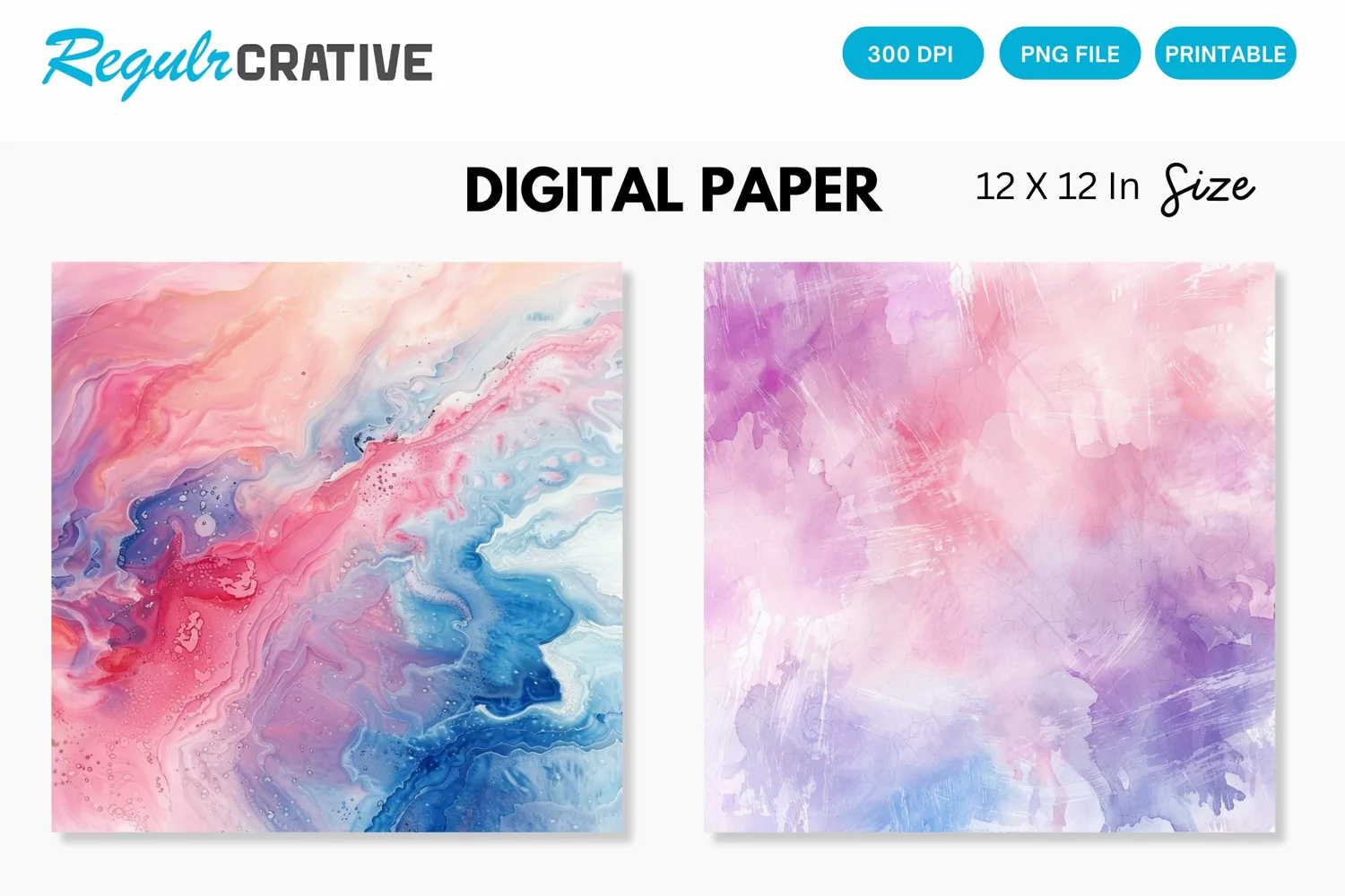 Abstract Pastel Digital Paper, Abstract Pastel Background product image 1