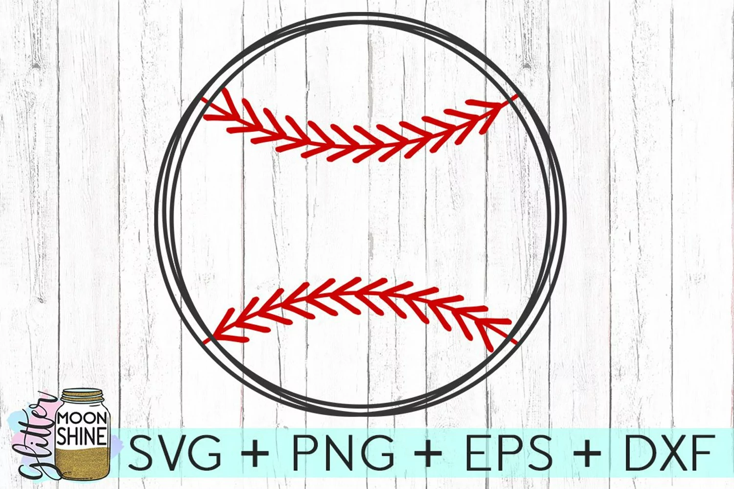 Baseball Name Frame SVG DXF PNG EPS Cutting Files product image 1