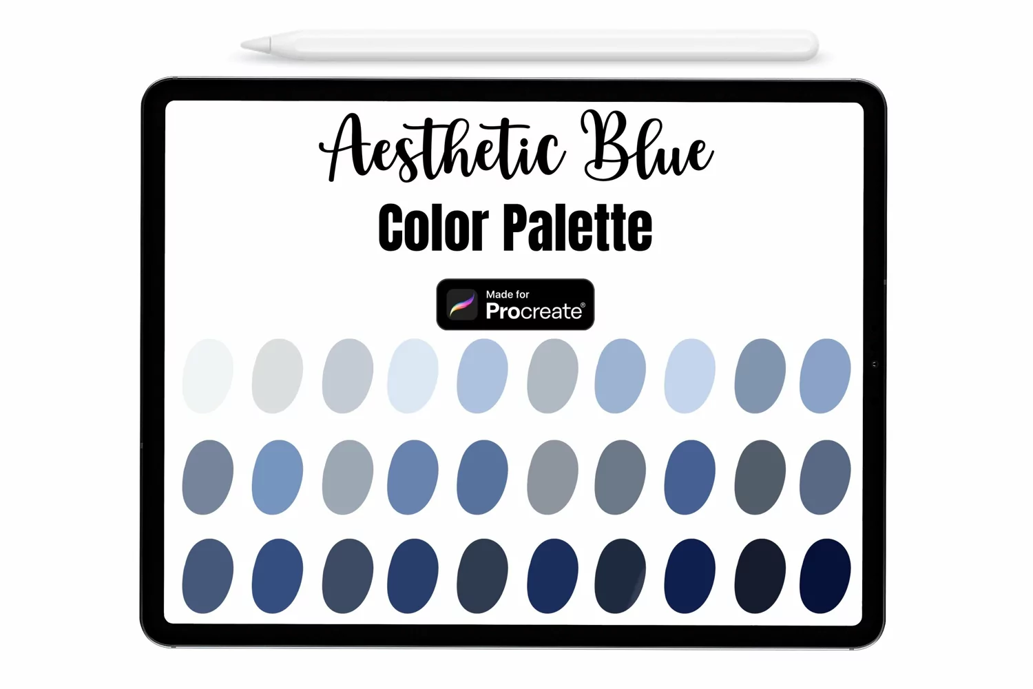 Aesthetic Blue Procreate Palette Procreate Color palette