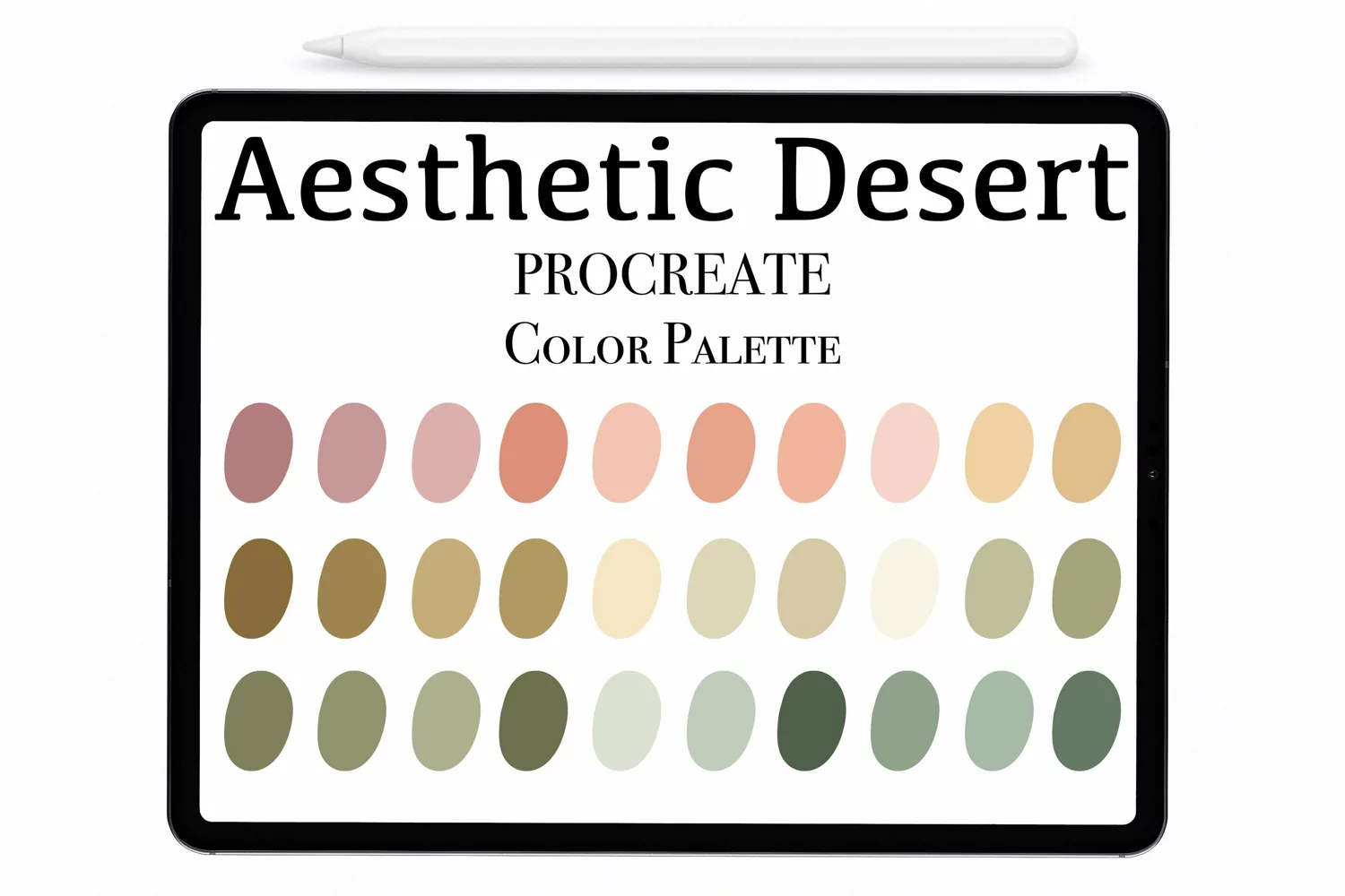 Aesthetic desert Procreate Palette Procreate Color palette