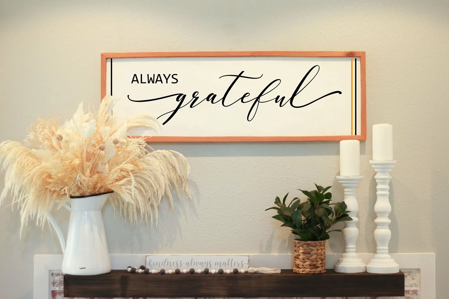 Always Grateful svg| Farmhouse wood sign| thanksgiving svg product image 1
