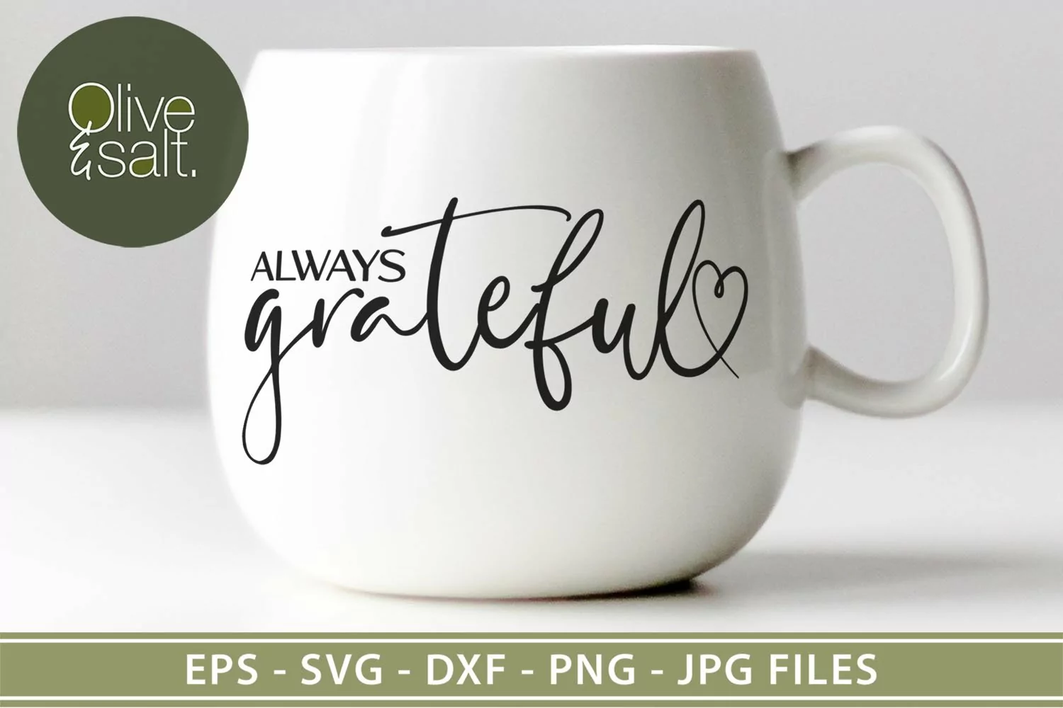 Always Grateful svg, Thankful, Thanksgiving cut file, product image 1