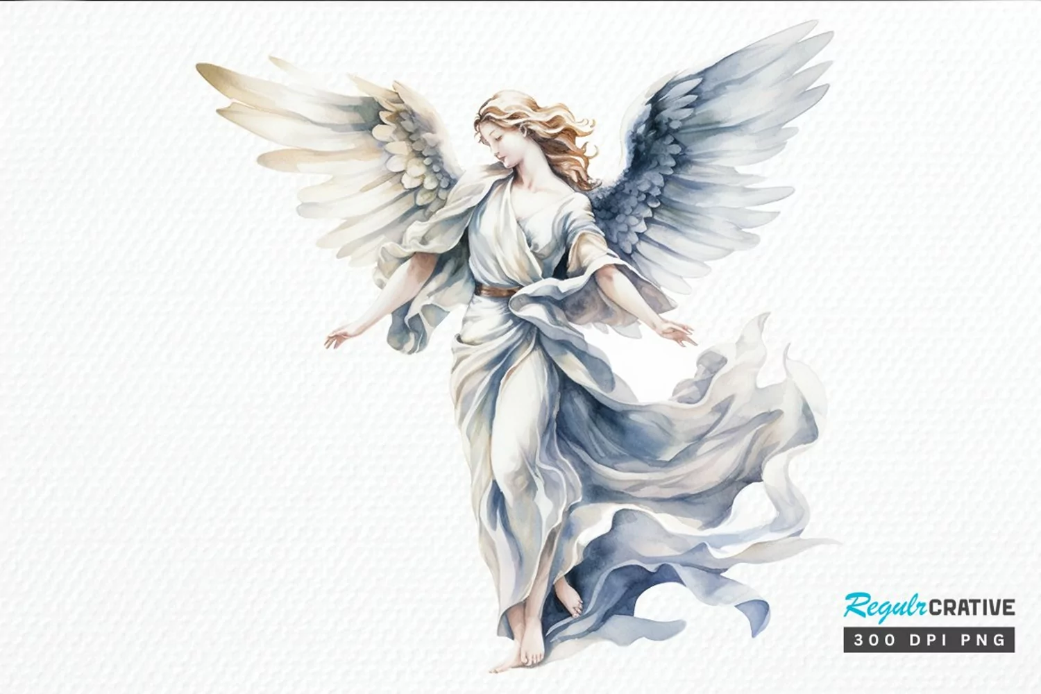 Angel Statue Watercolor PNG Clipart product image 1