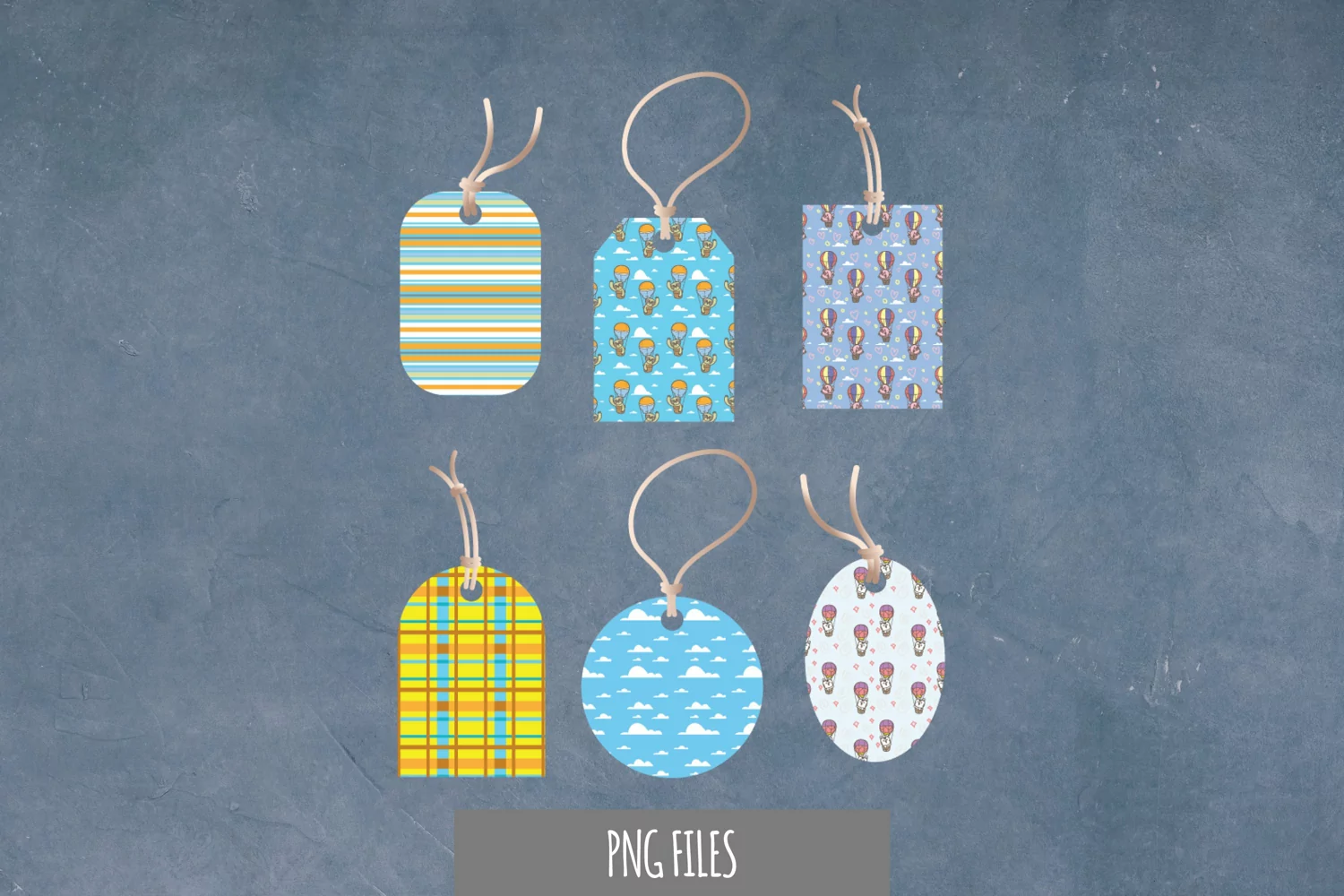 Animal and Hot Air Balloon Tags product image 1