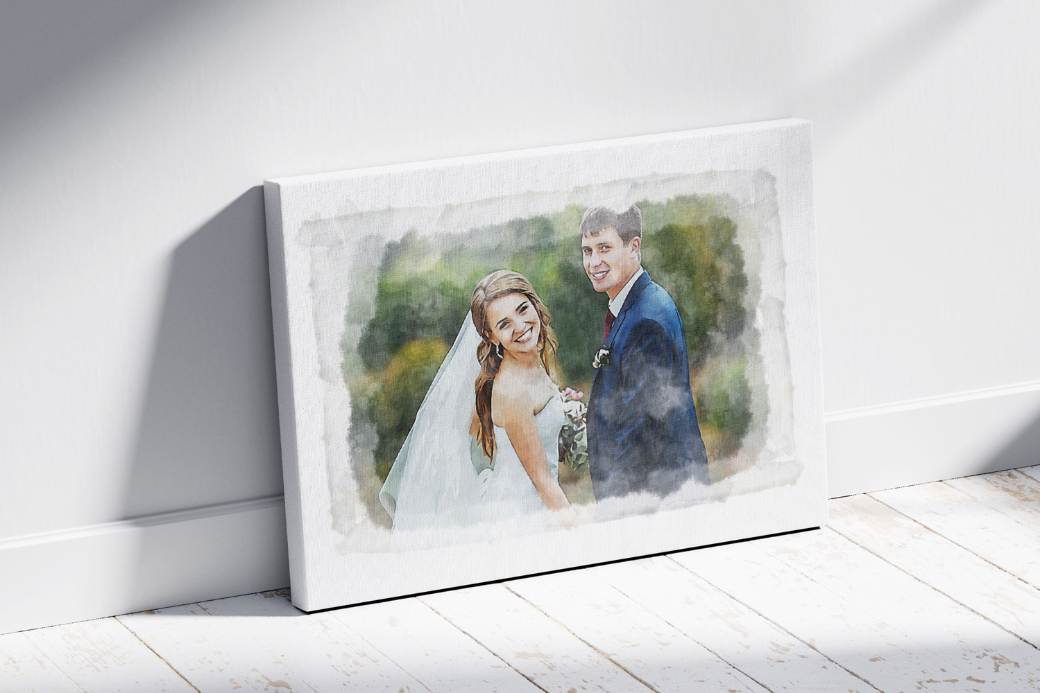 Anniversary Gift Watercolor Art Mockup product image 1