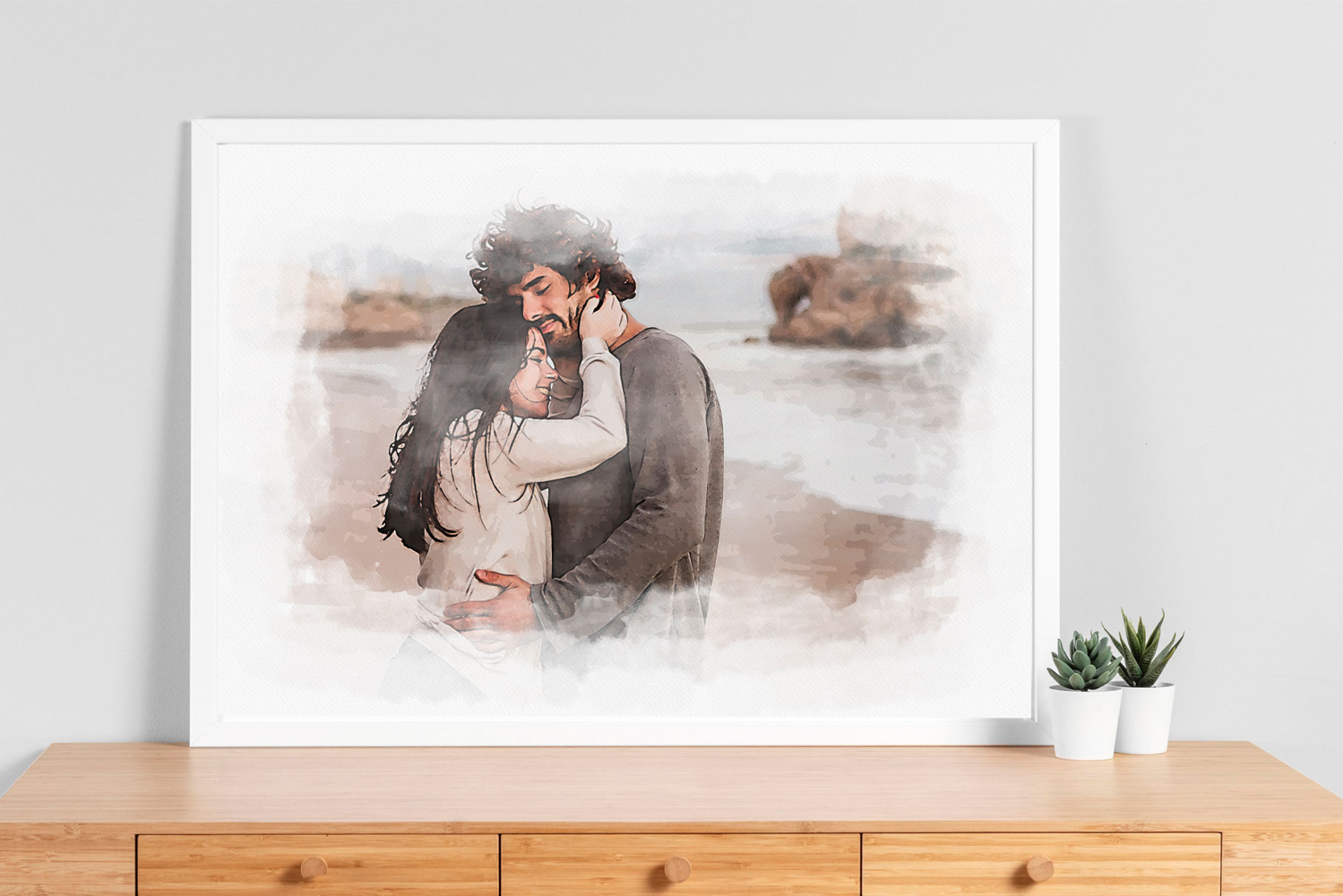 Watercolor Print Art Anniversary Gift product image 1