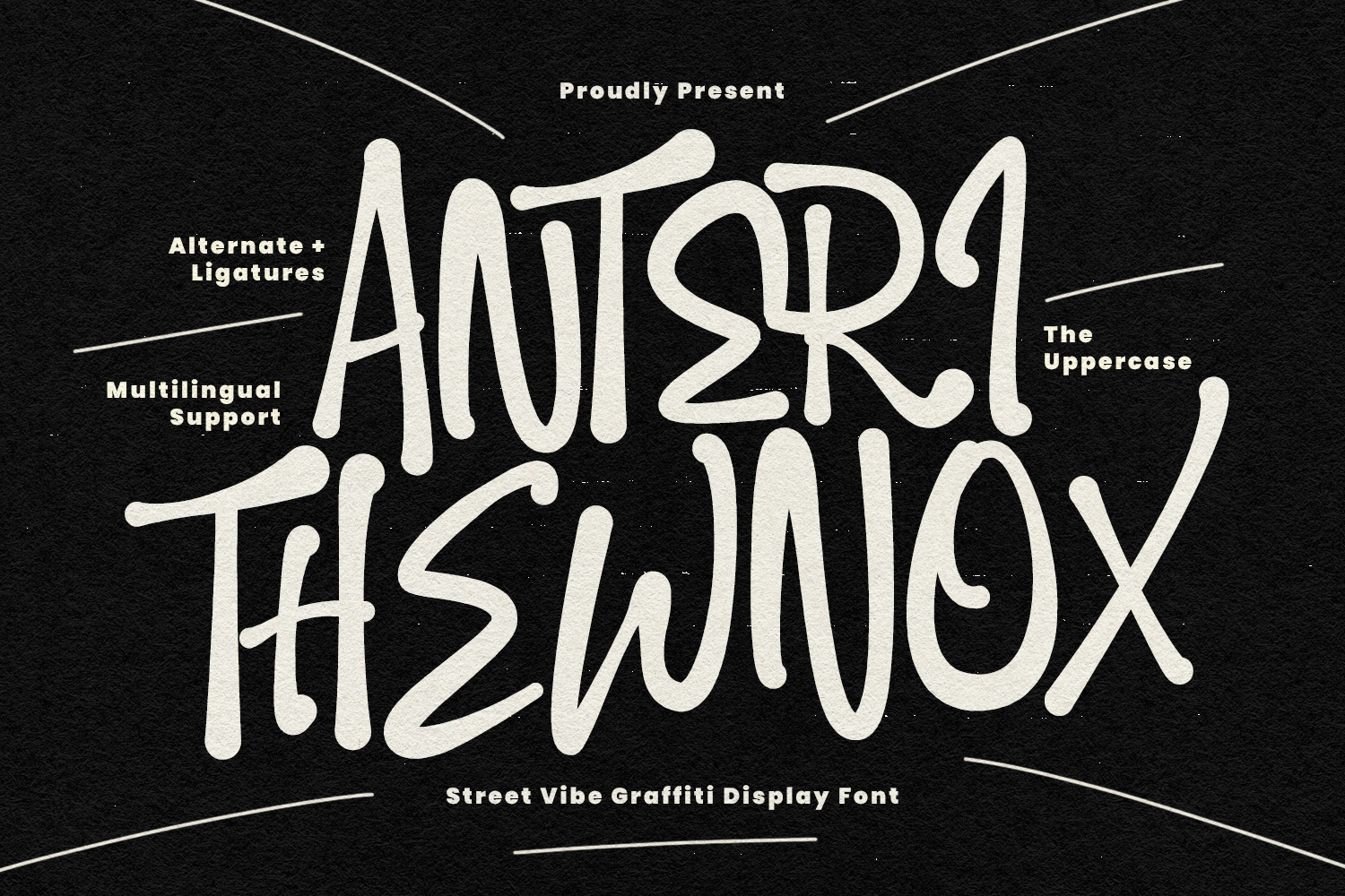 趣味 street fonts Anteri Thewnox Street Vibe Graffiti Display Font - Font Bundles