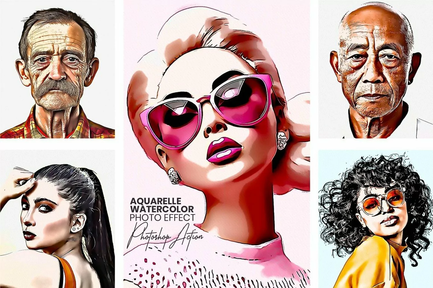 Aquarelle Watercolor Effect Photoshop product image 1
