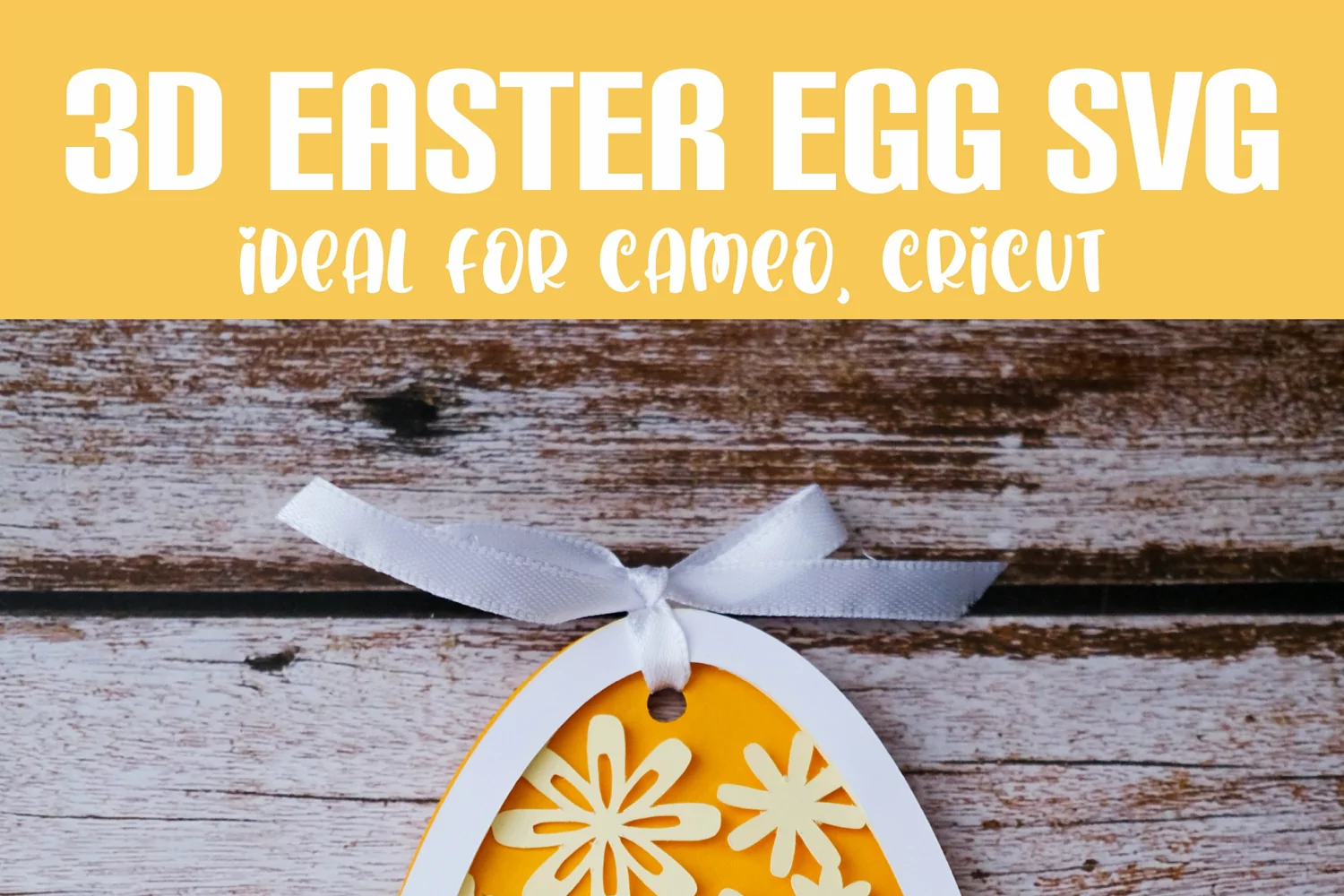 3D Easter Egg SVG I Layered SVG Design I Easter paper cut product image 1