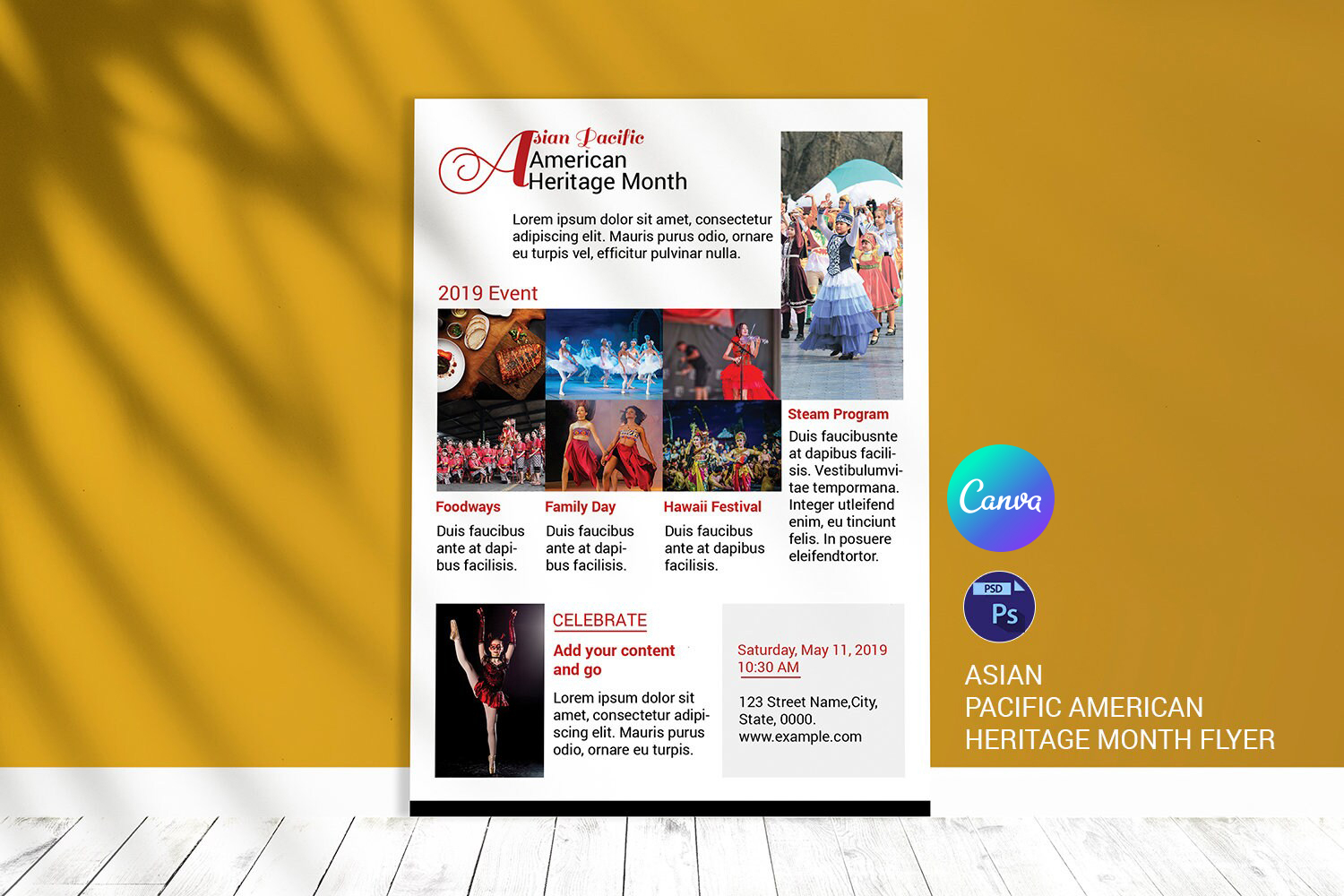 Asian Pacific american heritage Month Flyer