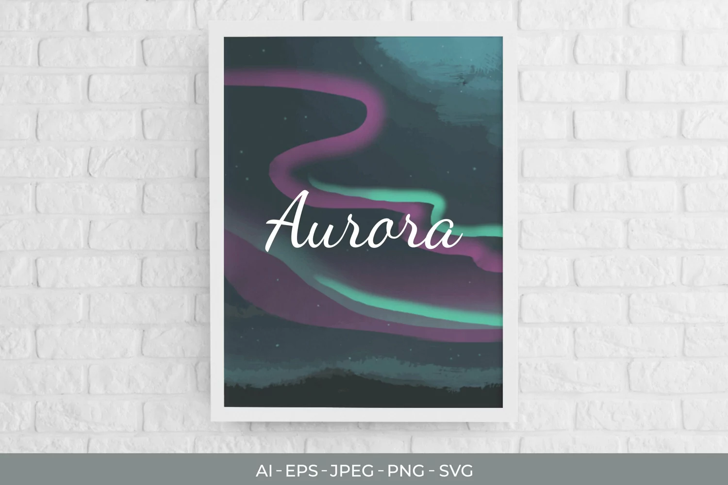 Aurora Watercolor Sublimation product image 1