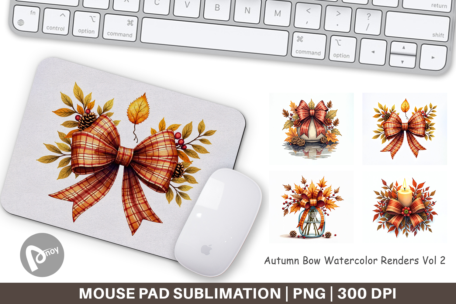 Autumn Bow Mouse Pad product image 1
