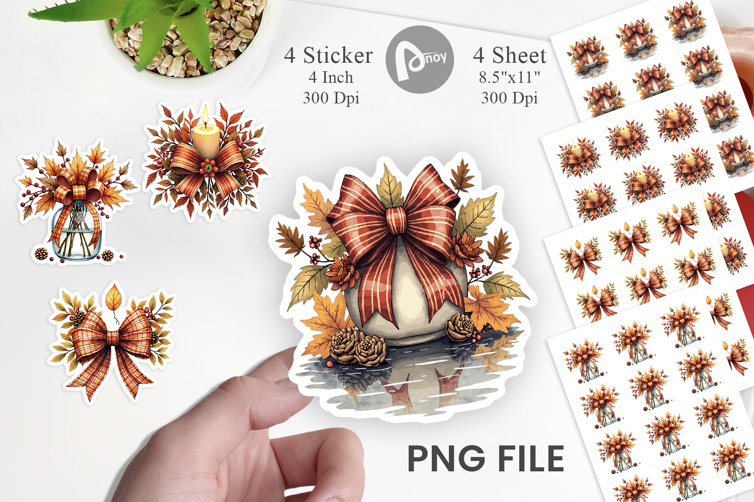 Autumn Bow Sticker product image 1