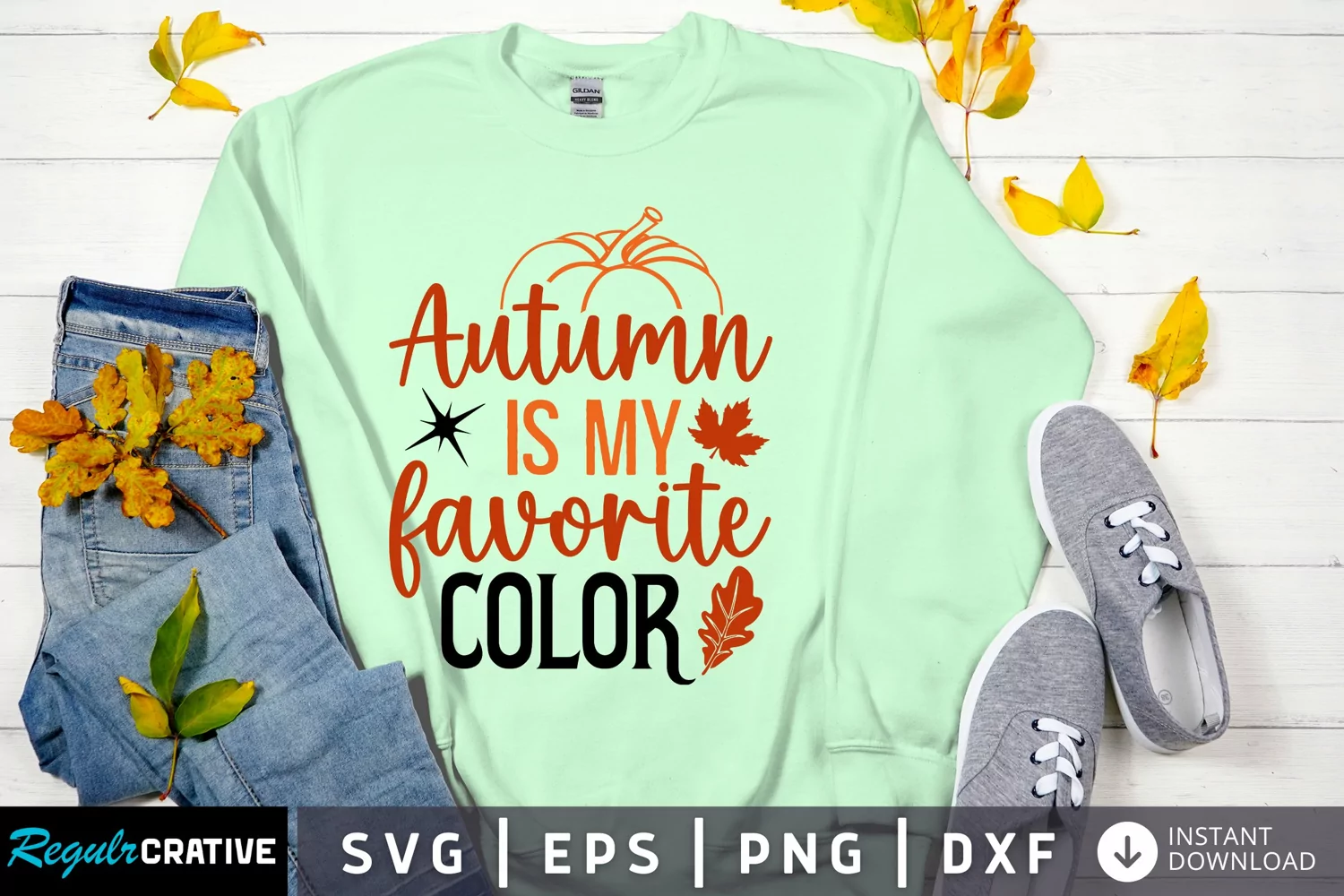 Autumn Is My Favorite Color SVG, Fall SVG Design product image 1
