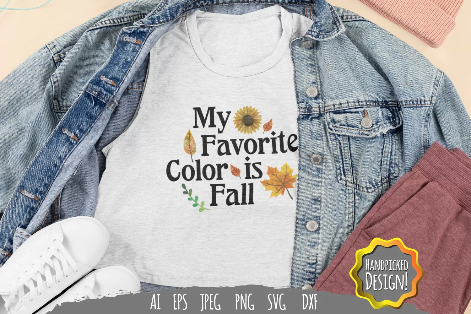 My Favorite Color is Fall SVG File product image 1
