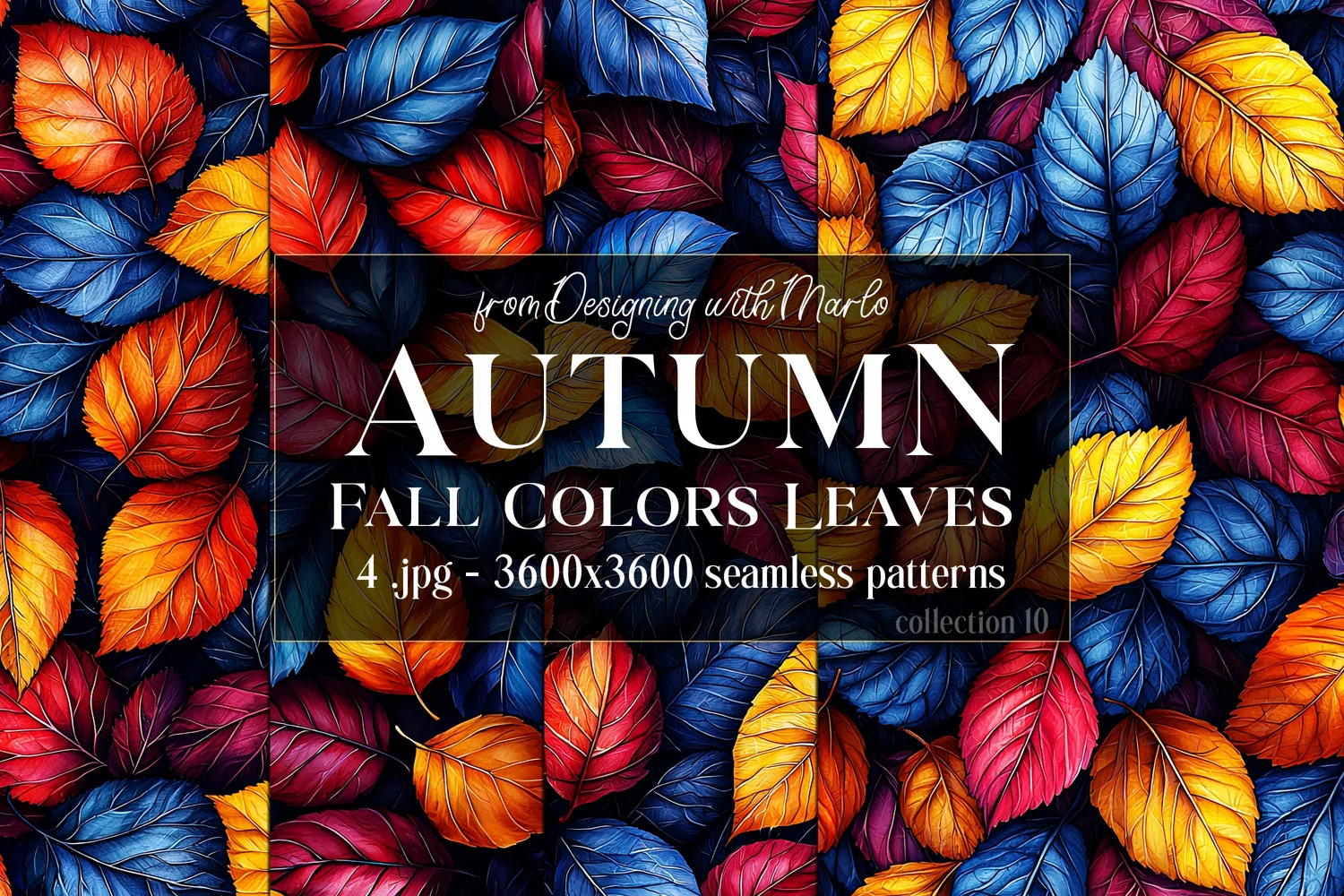 Autumn Patterns, Fall Season Patterns, Fall Colors Leaves 10 product image 1