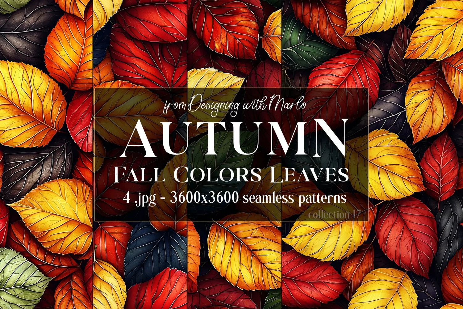 Autumn Patterns, Fall Season Patterns, Fall Colors Leaves 17 product image 1