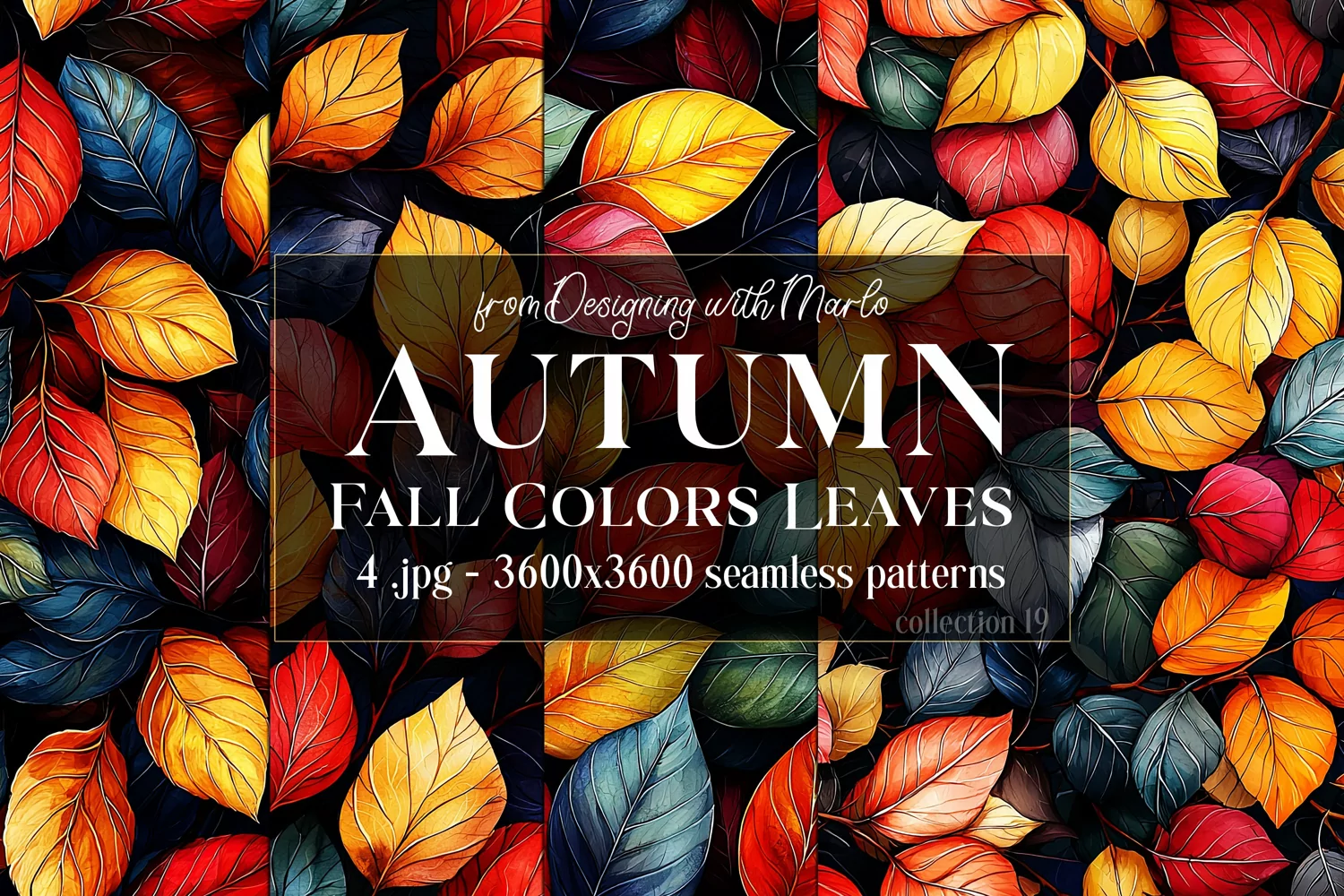 Autumn Patterns, Fall Season Patterns, Fall Colors Leaves 19 product image 1