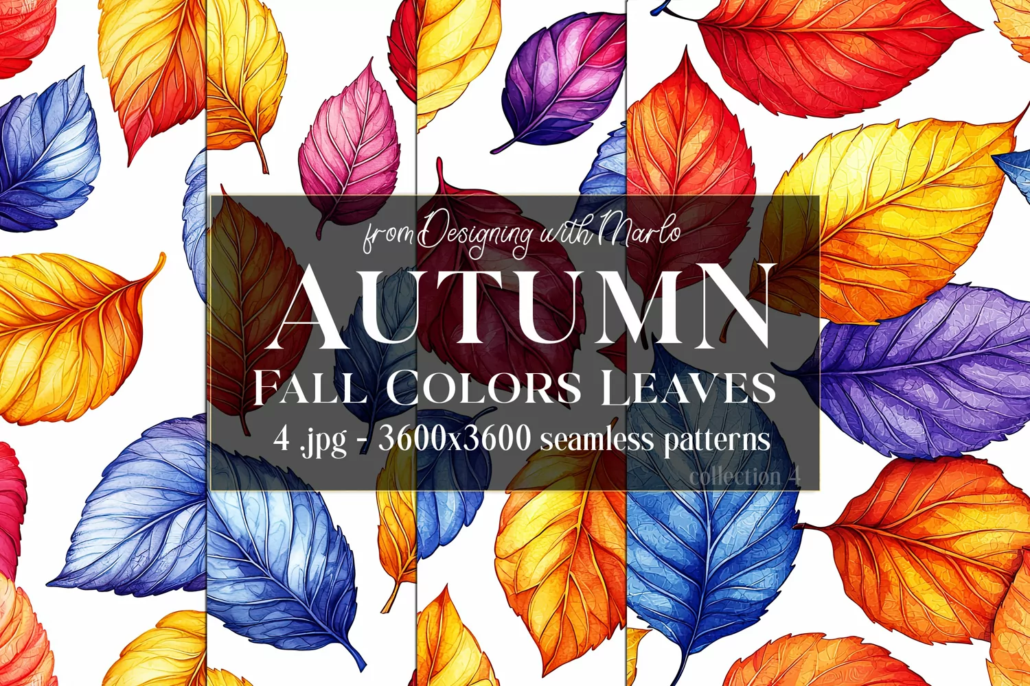 Autumn Patterns, Fall Season Patterns, Fall Colors Leaves s4 product image 1