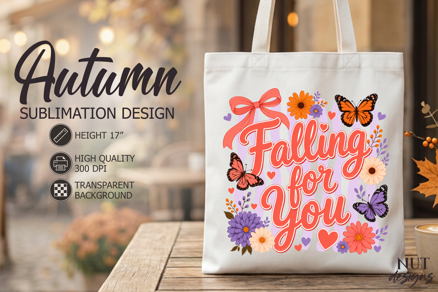 Falling For You Sublimation Cozy Fall shirt Coquette product image 1
