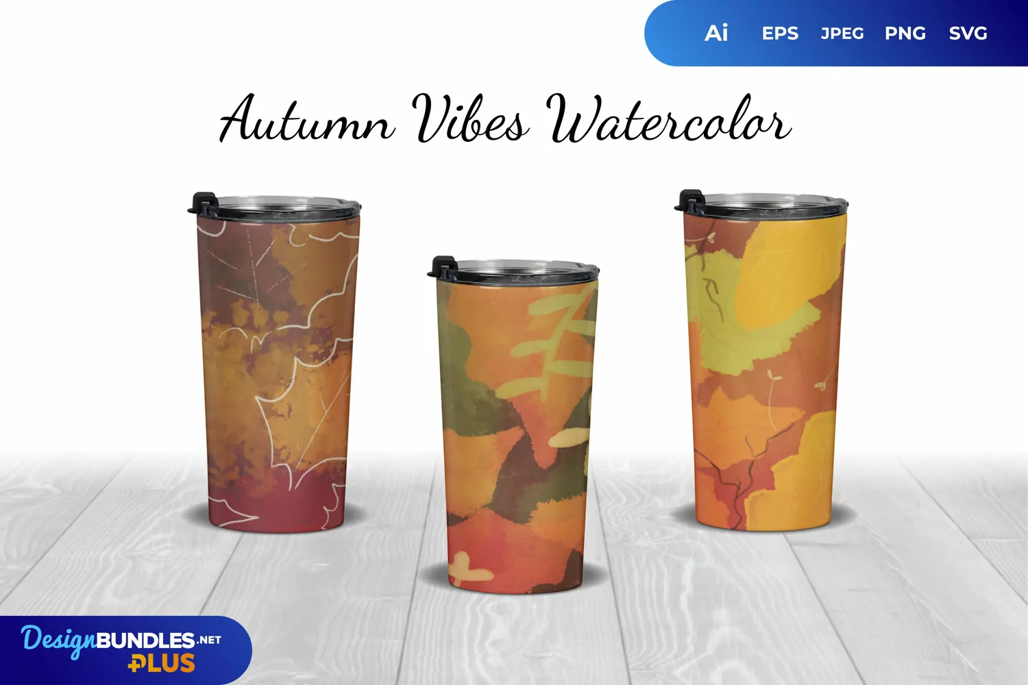 Autumn Vibe Tie Dye Watercolor Sublimation Background product image 1