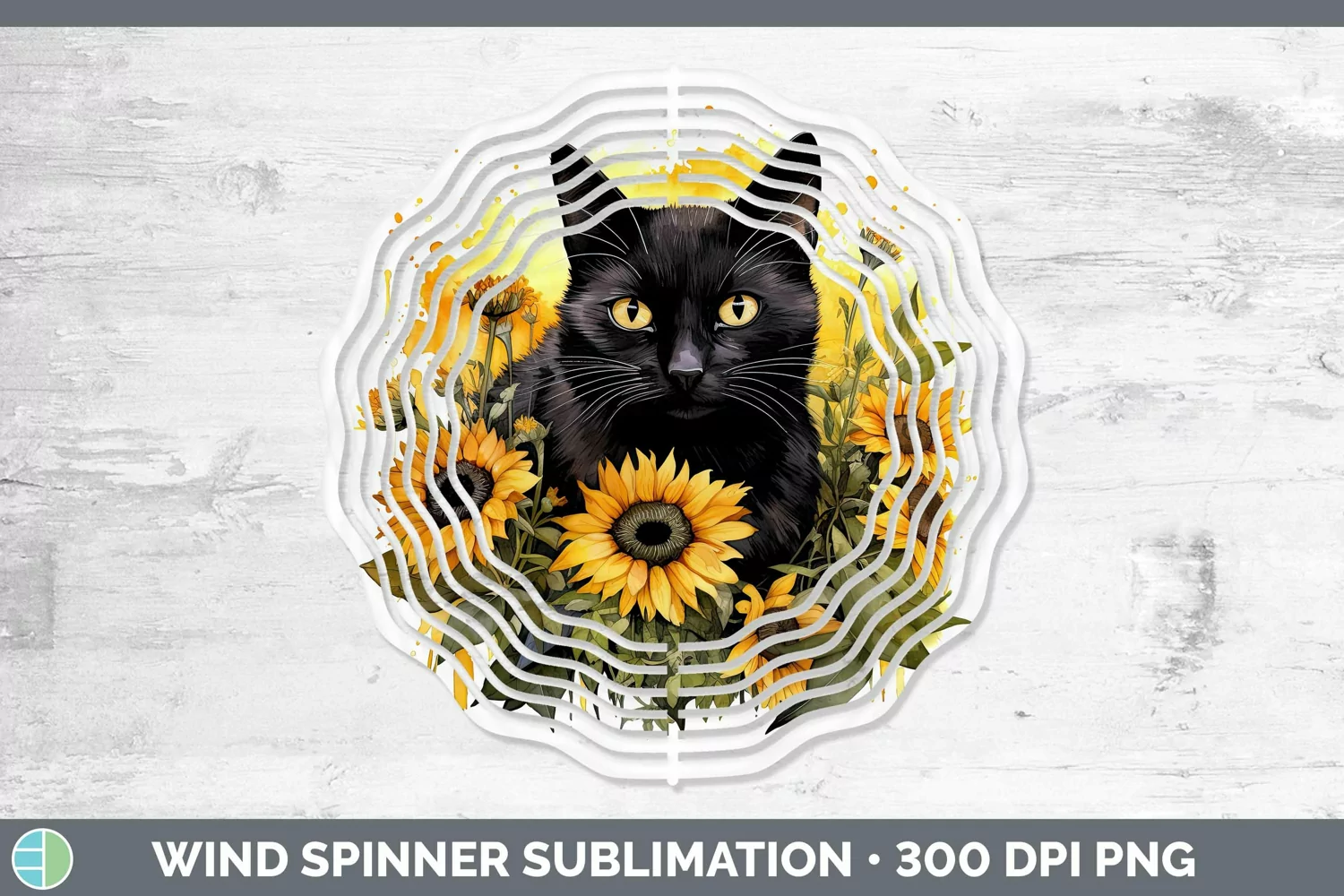 GorgeousAutumn Watercolor Wind Spinner design.