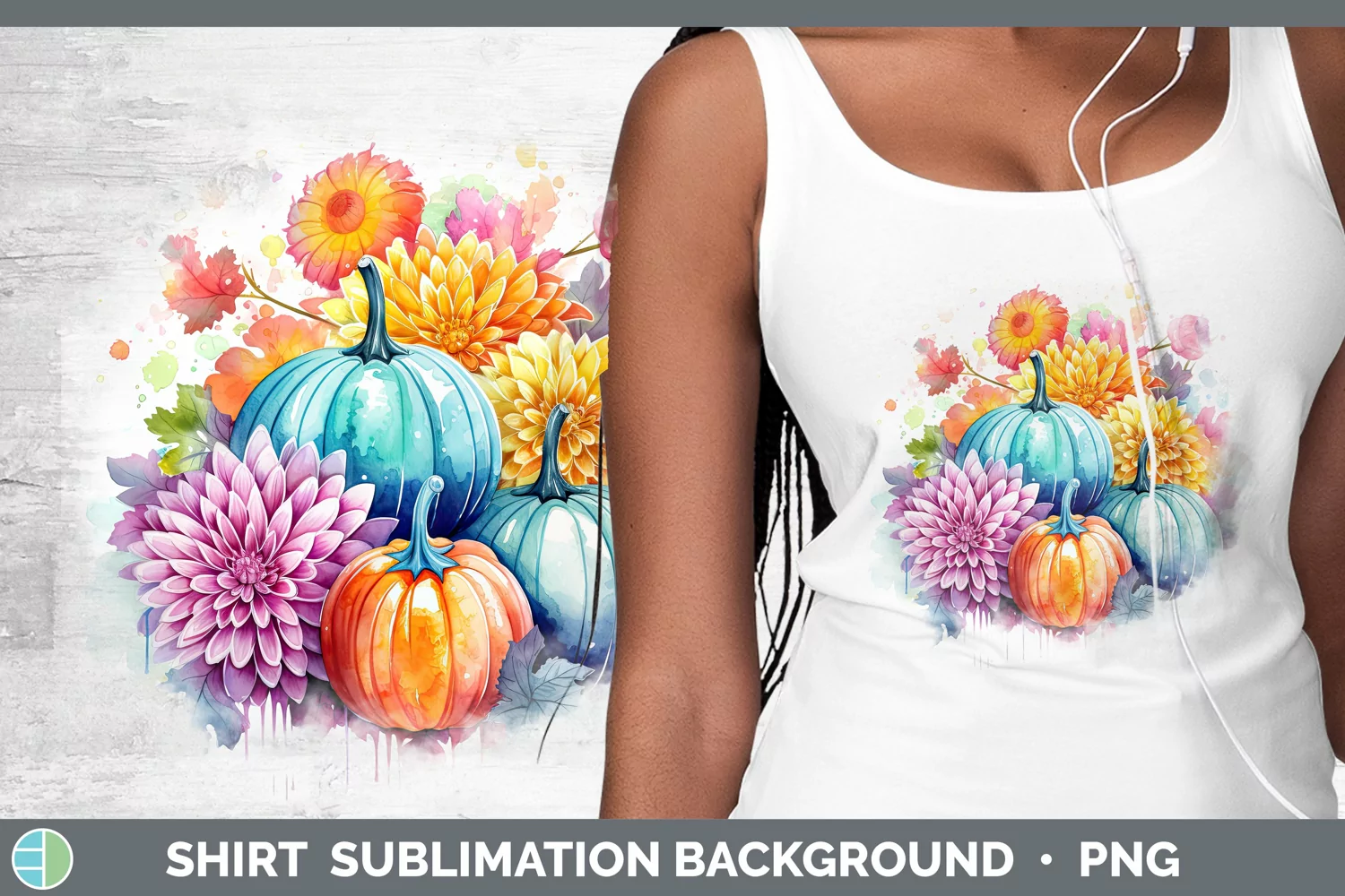 GorgeousAutumn Watercolor Shirt design.