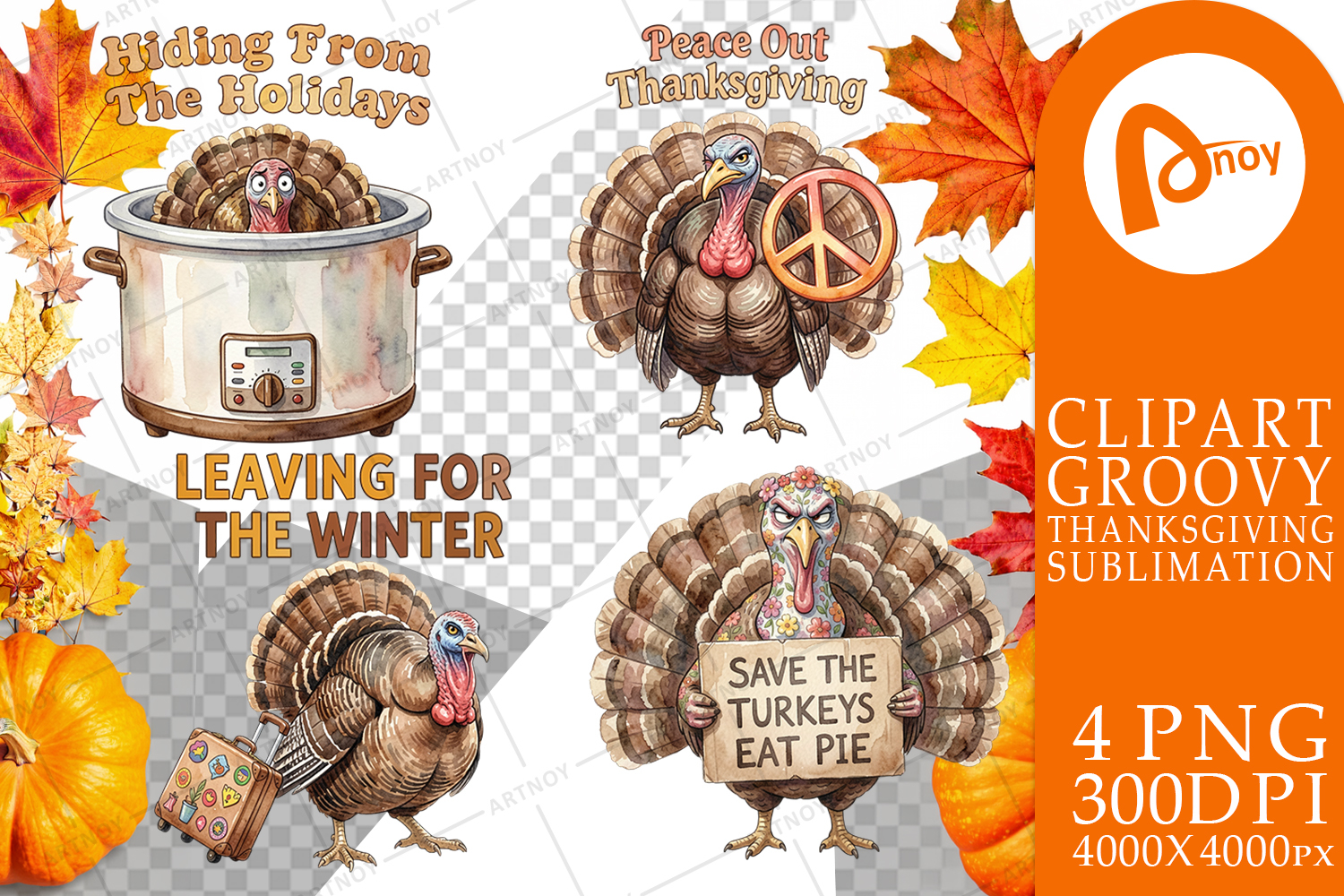 Awkward Turkey Retro Sublimation product image 1