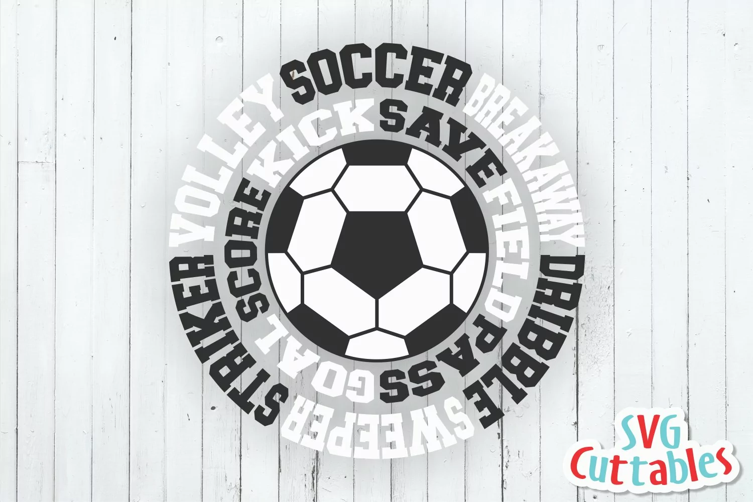 Soccer SVG | Round Subway Art | Shirt Design product image 1