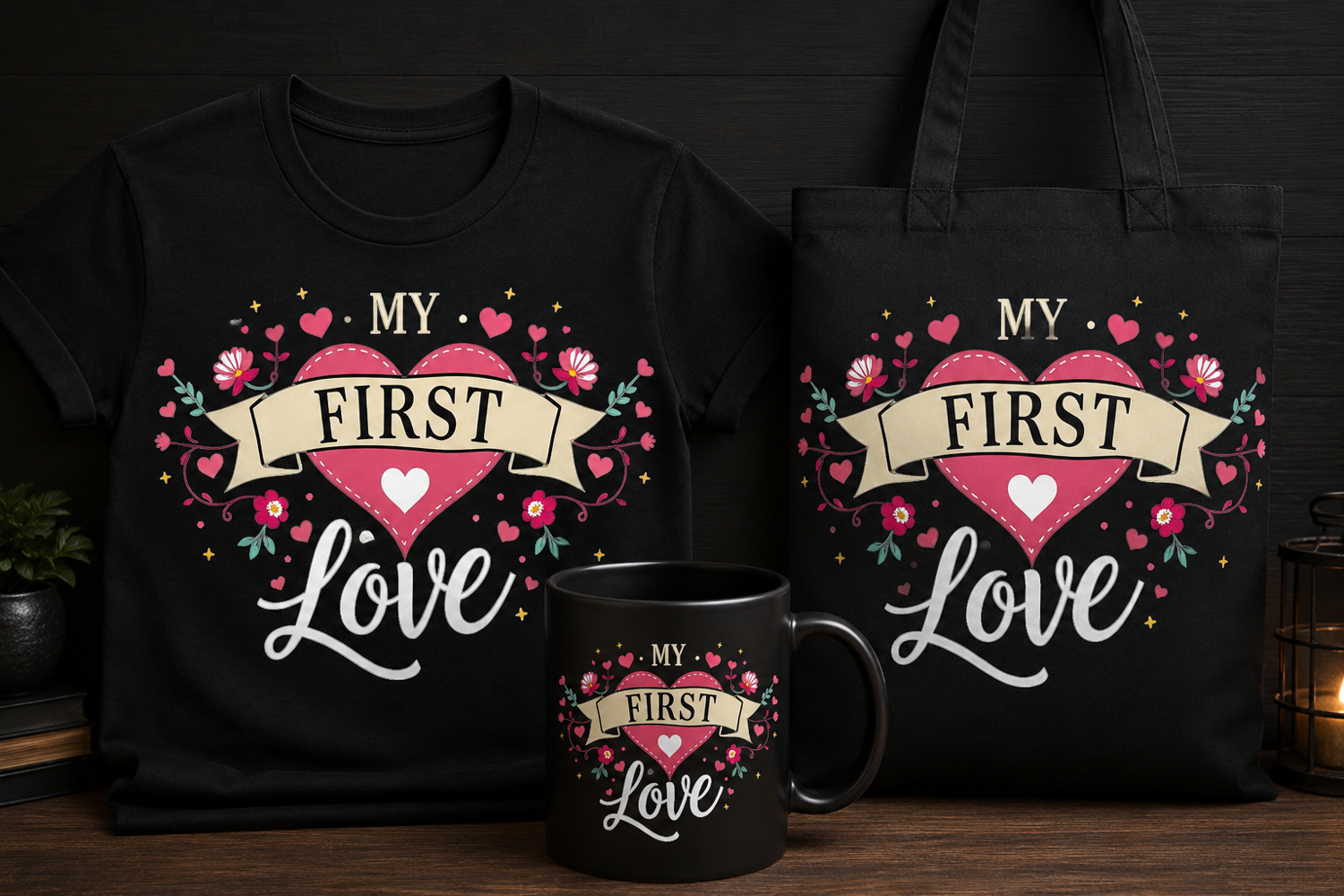 My First Love PNG | Romantic Valentine’s Day Design product image 1