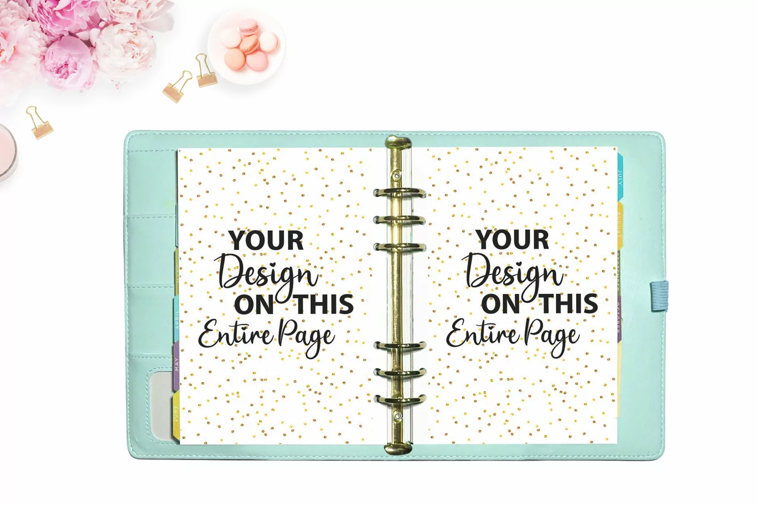Baby Blue Planner Mockup, Journal Mockup product image 1