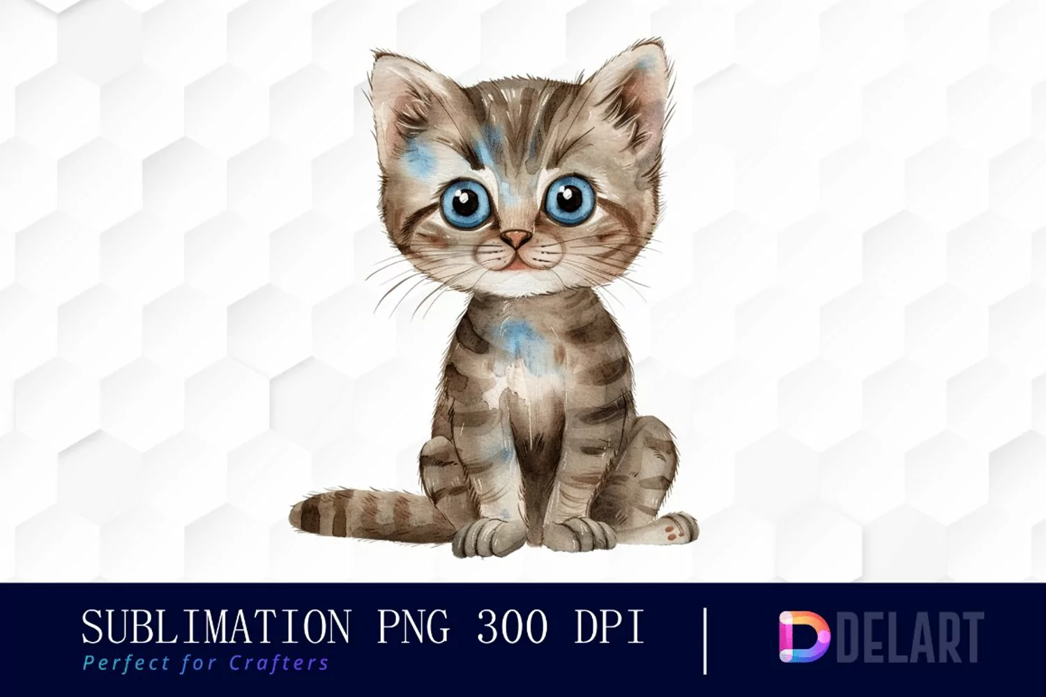 Baby Cat Sublimation PNG Clipart product image 1