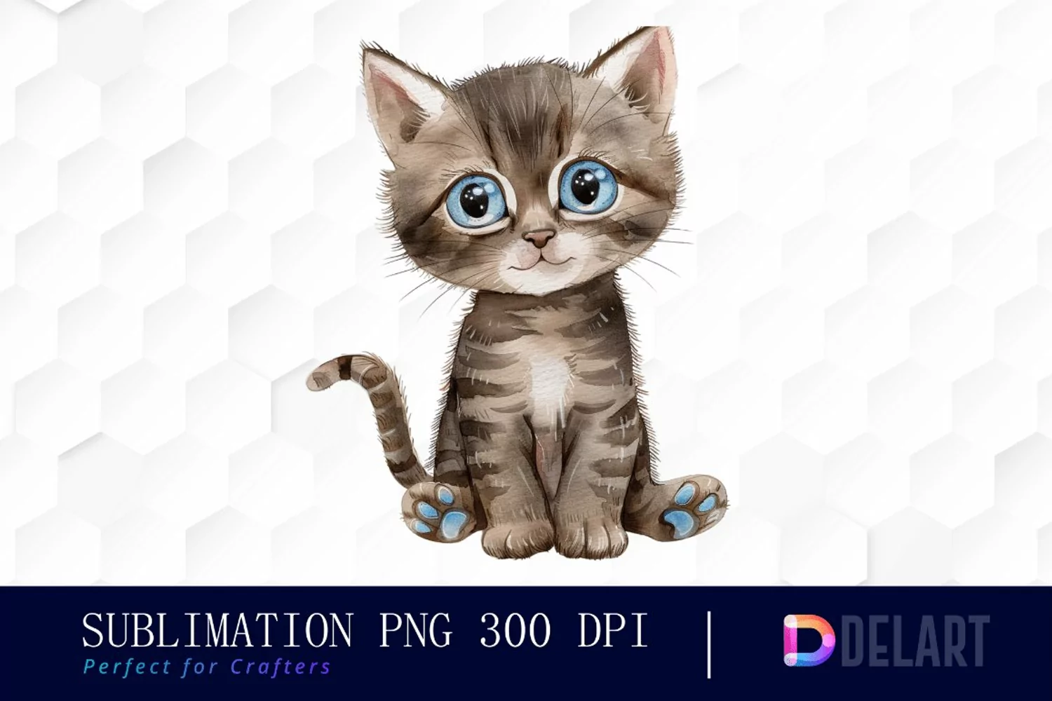 Baby Cat Sublimation PNG Clipart product image 1