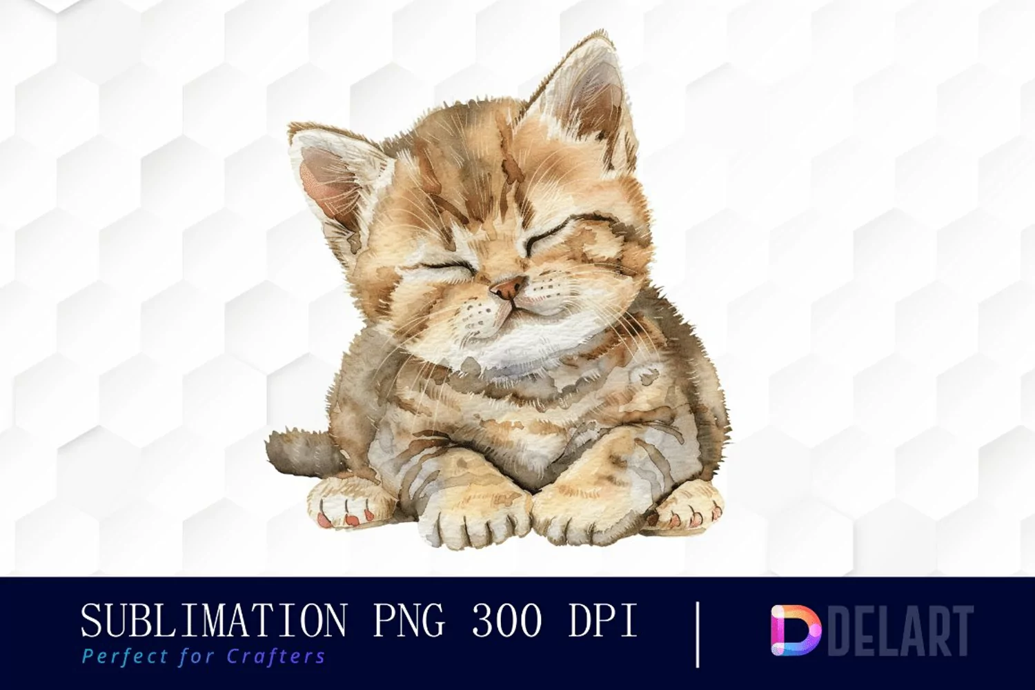 Baby Cat Sublimation PNG Clipart product image 1
