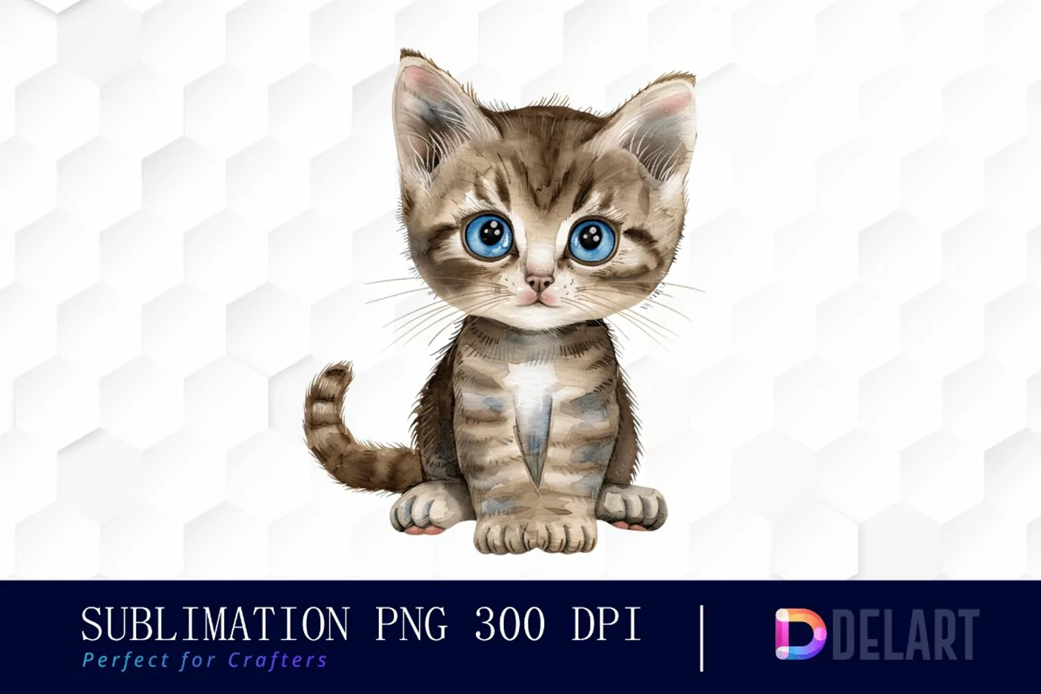 Baby Cat Sublimation PNG Clipart product image 1