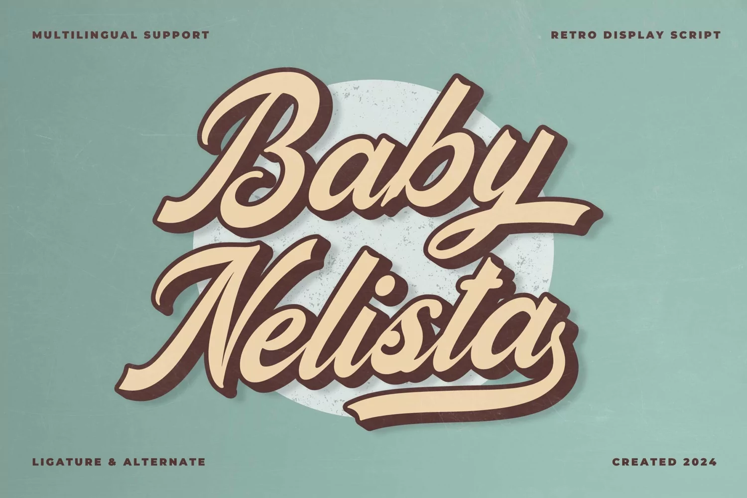 Baby Nelista | Retro Display Script product image 1