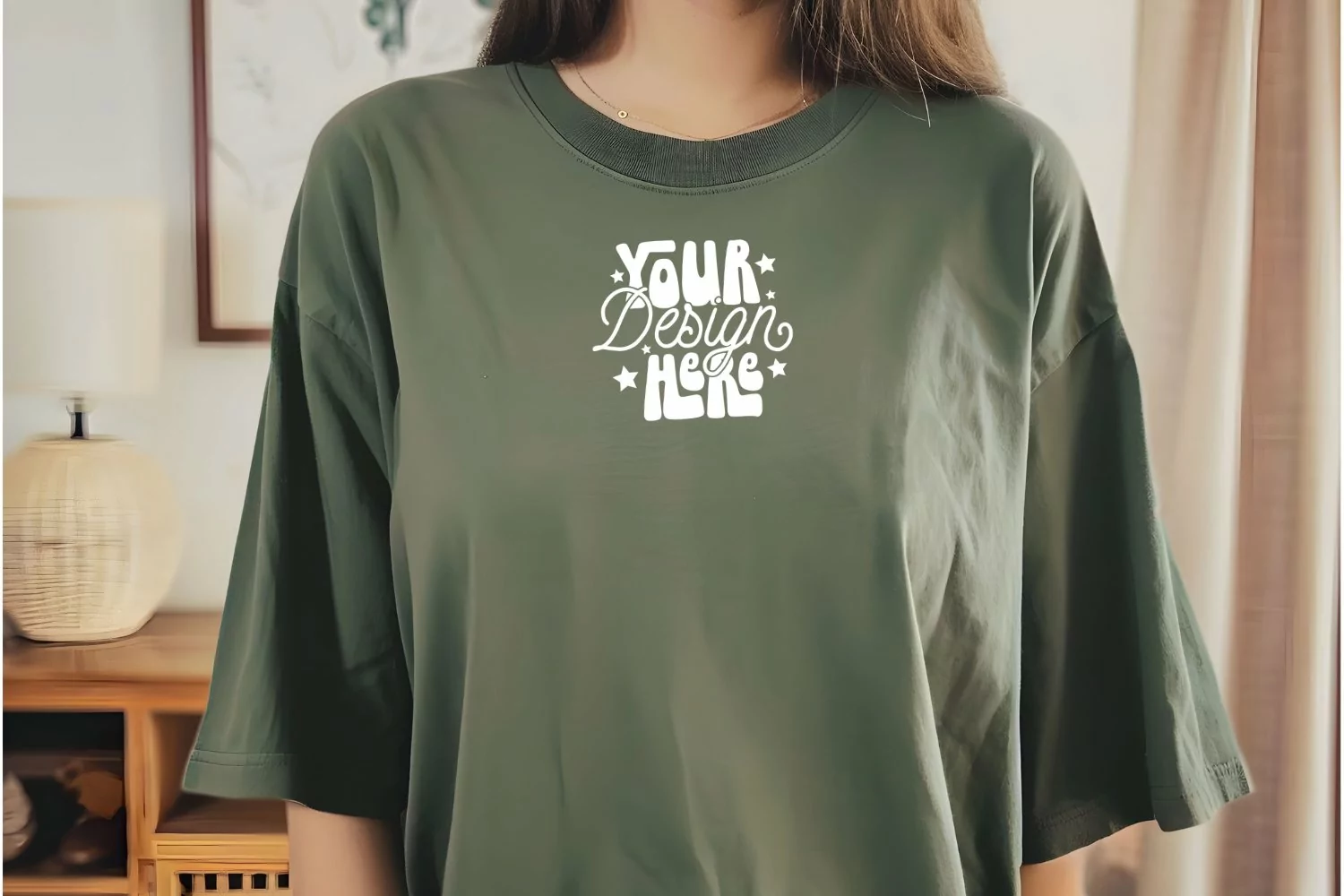 Back mockup, Black Comfort Colors C1717 Mockup, Comfort product image 1