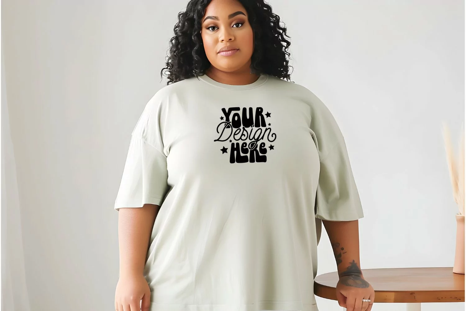 Back mockup, Black Comfort Colors C1717 Mockup, Comfort product image 1