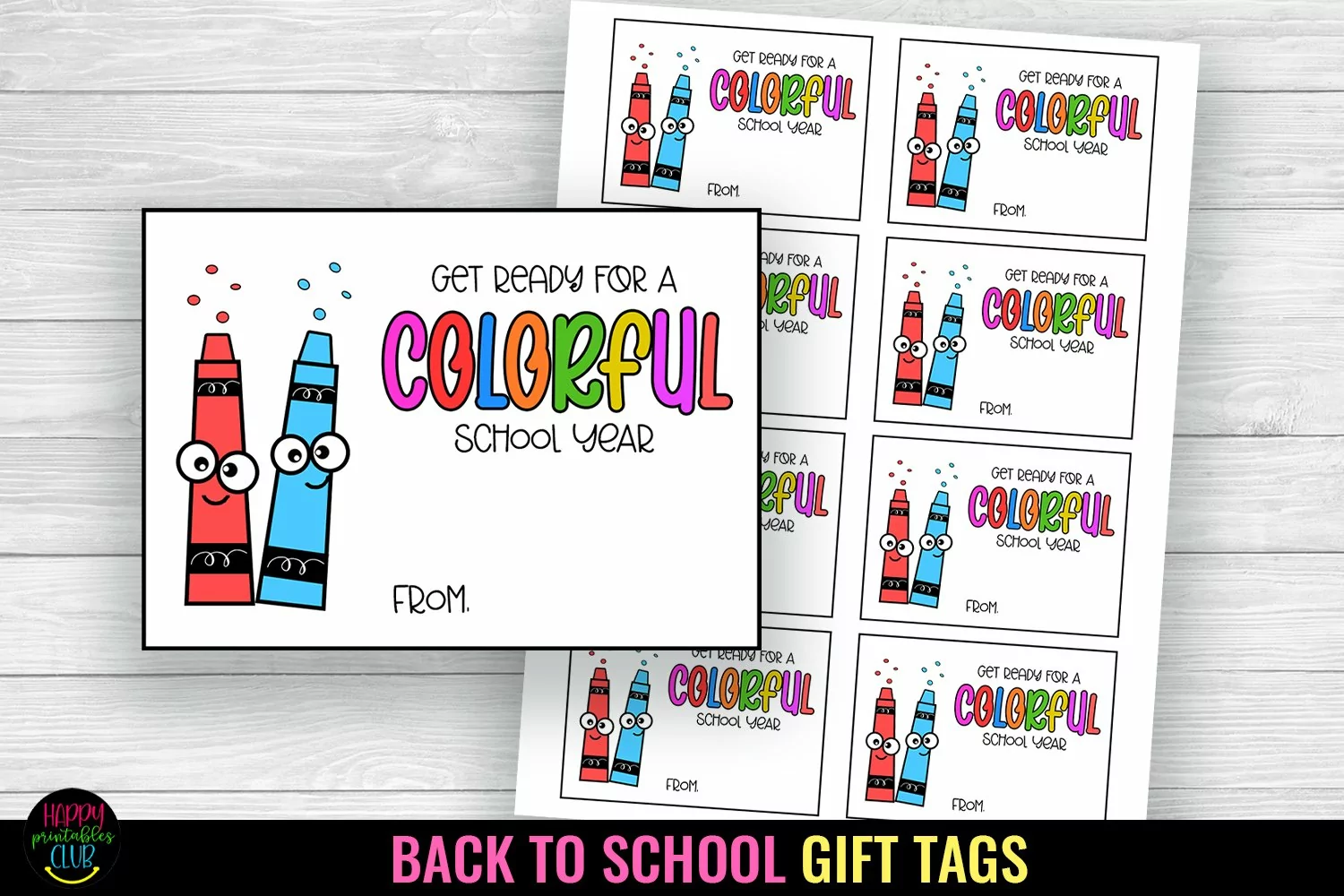 Happy First Day of School Gift Tag I Back to School Gift Tag