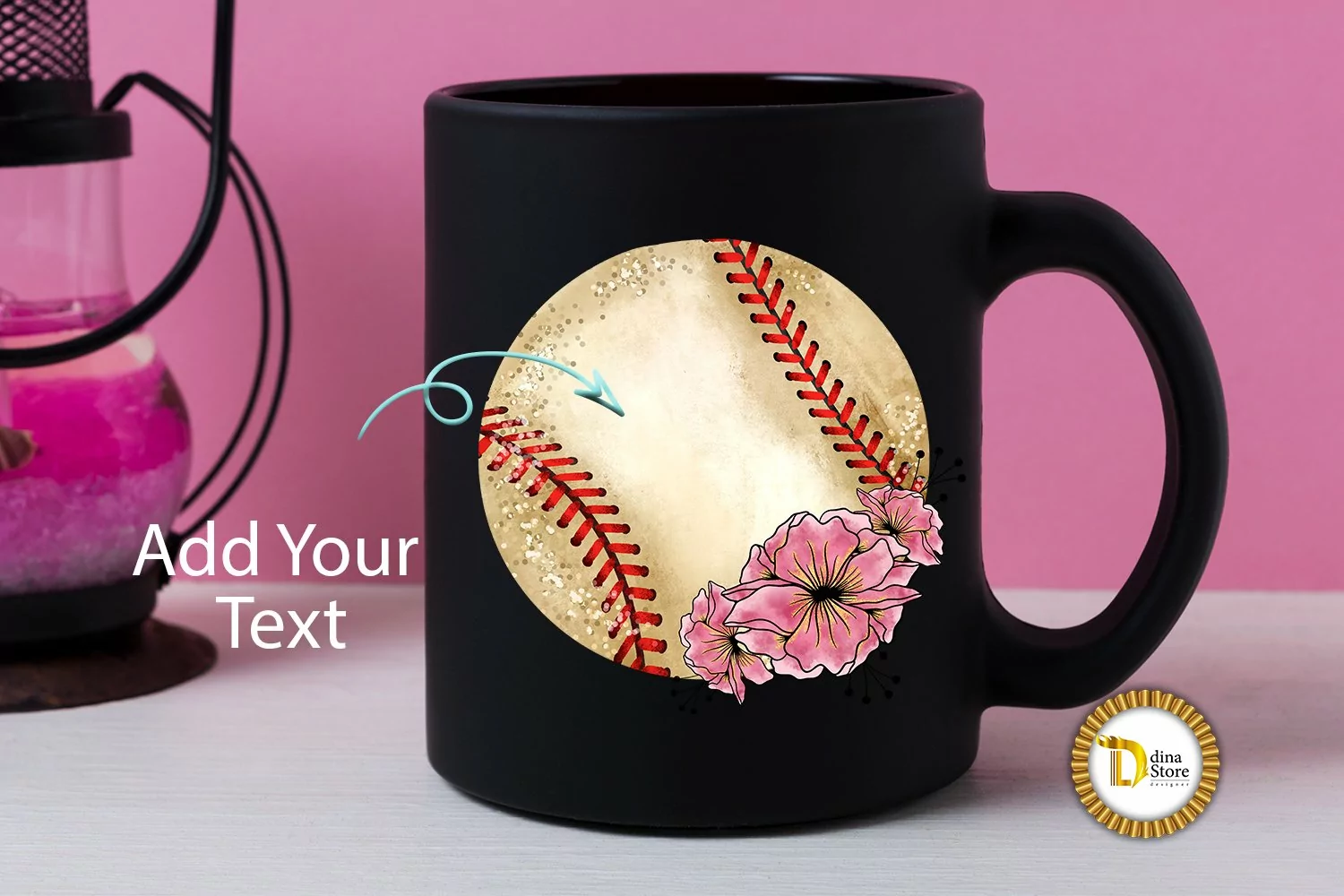 Baseball Sublimation Vintage Pink Flowers product image 1