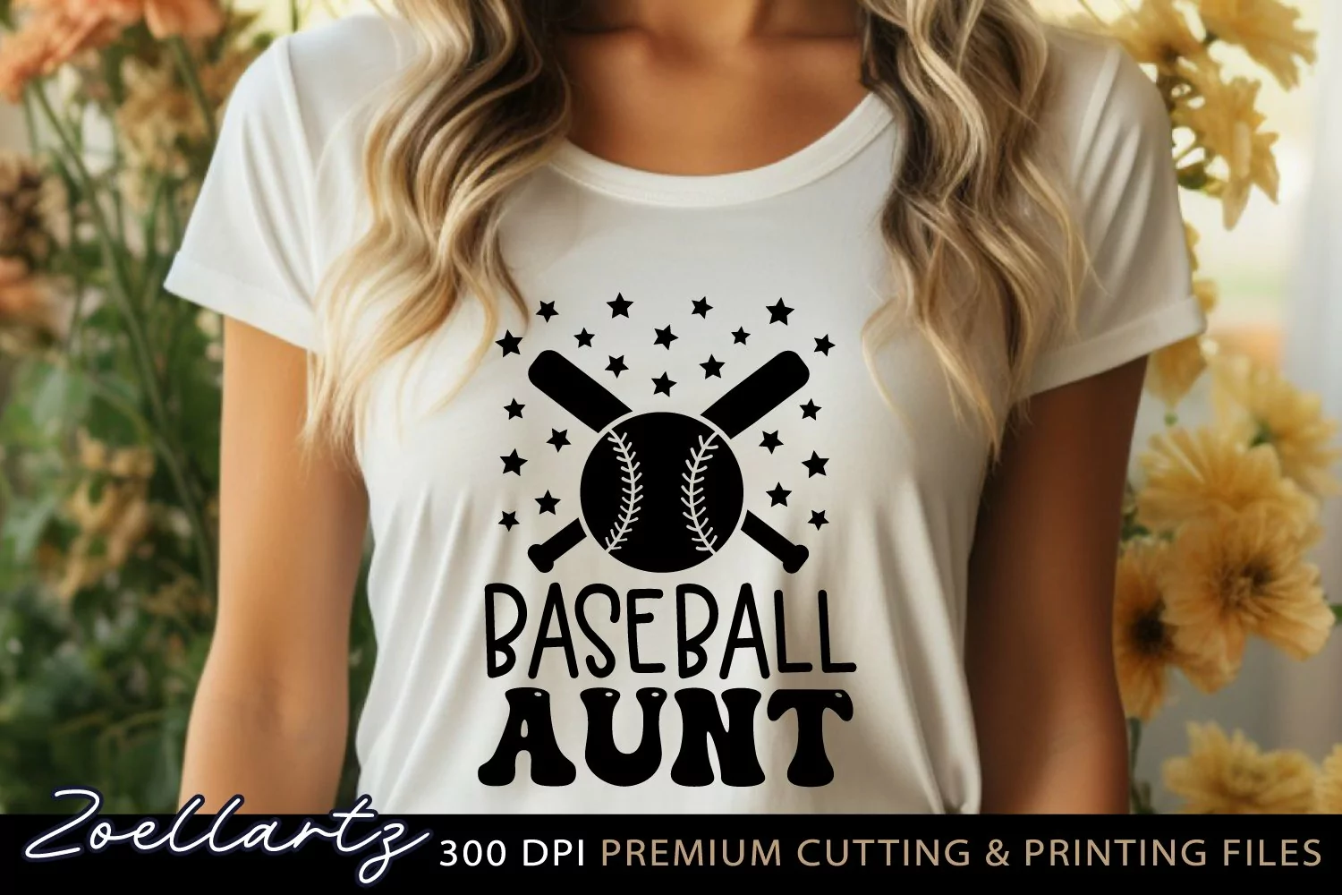 Baseball Aunt SVG Cut File Baseball T-shirt Mug Design product image 1