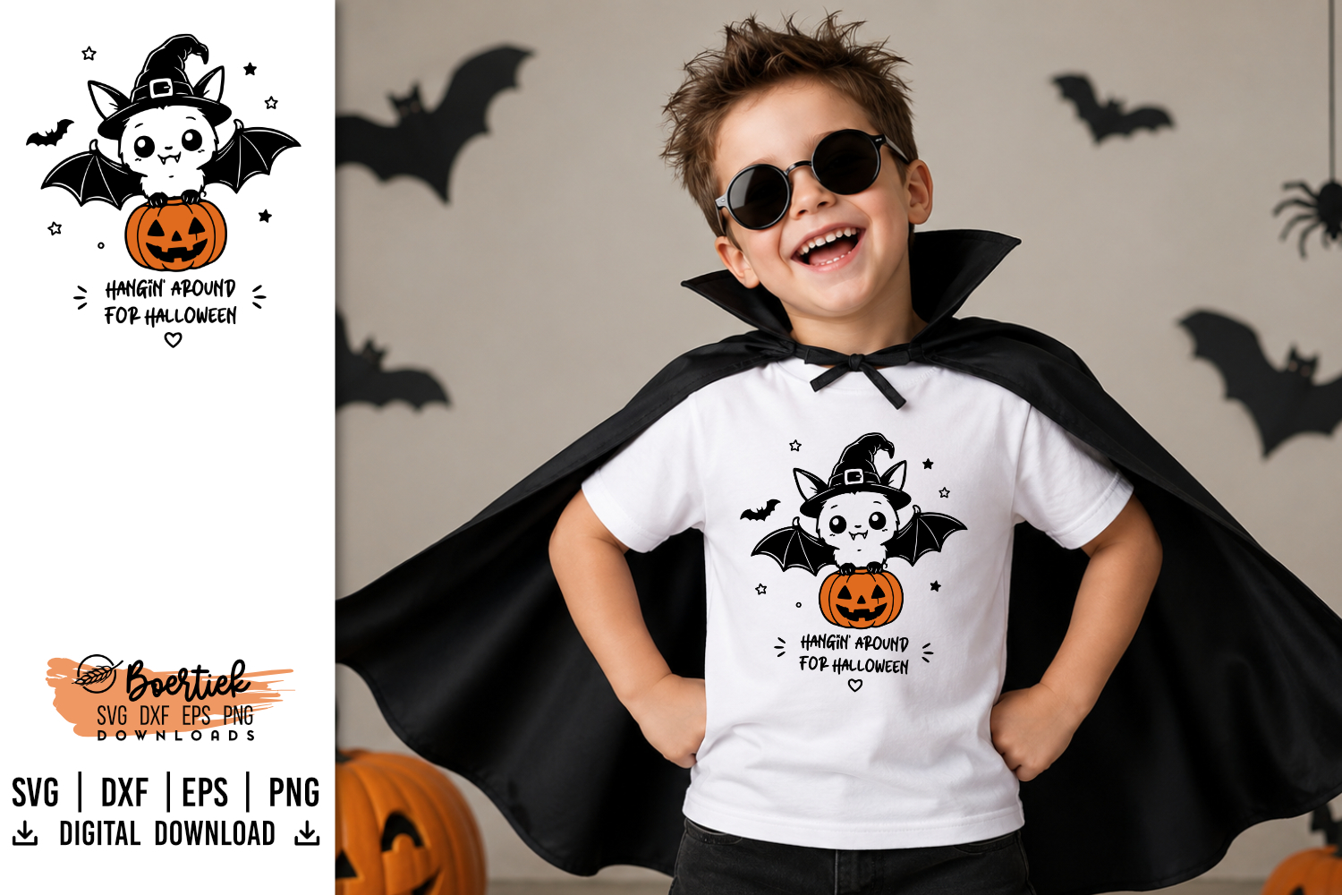 Halloween Bat SVG Spooky & Cute Halloween file product image 1