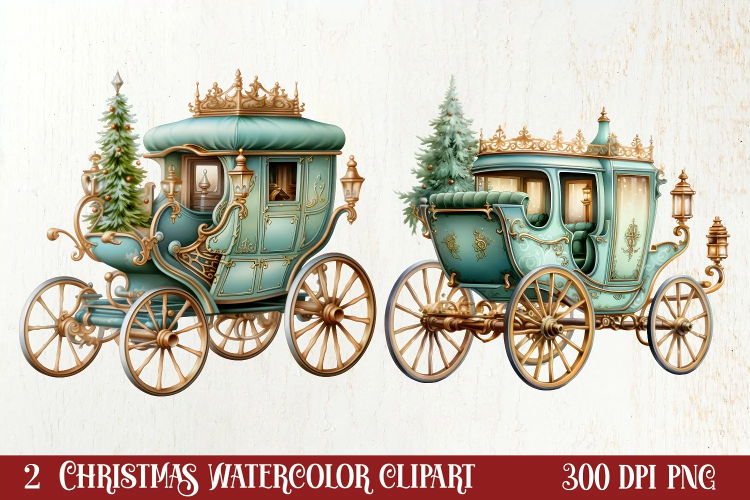 Beautiful Christmas Sublimation Clipart, Christmas PNG product image 1