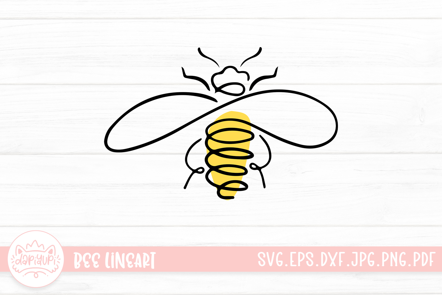 Abstract Line Bumble Bee Logo product image 1
