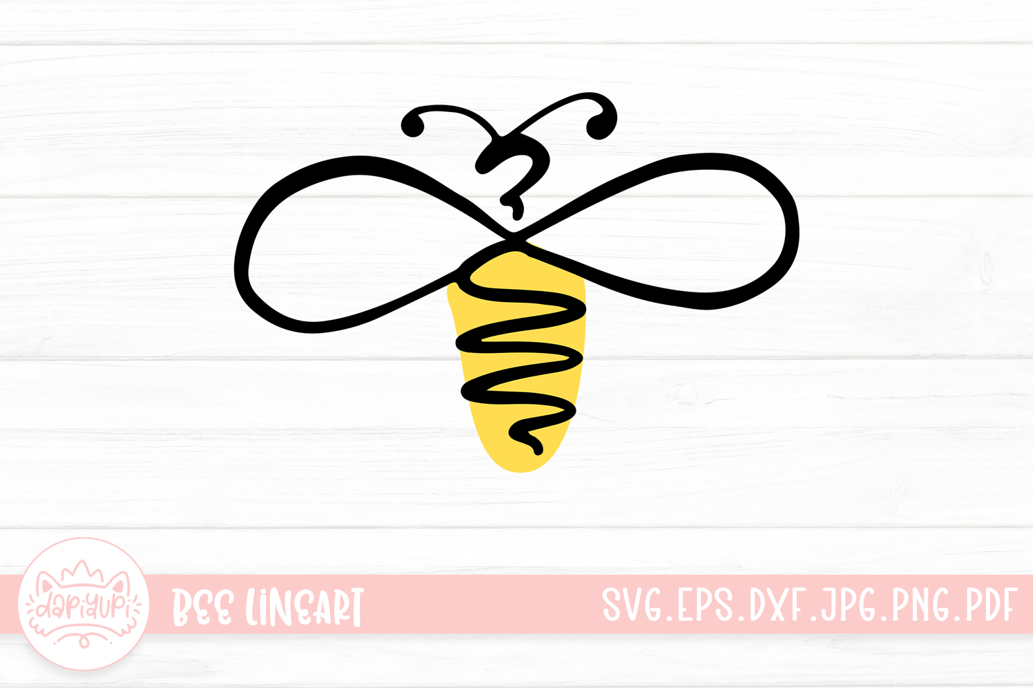 Abstract Line Bumble Bee Logo product image 1