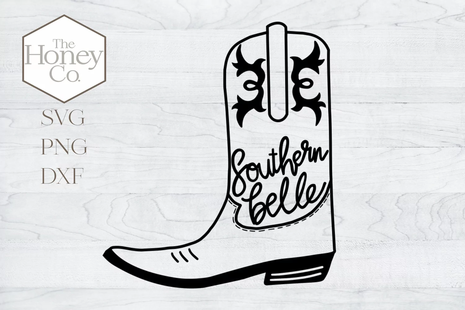 Southern Belle Cowboy Boot SVG | Southern Girl SVG product image 1