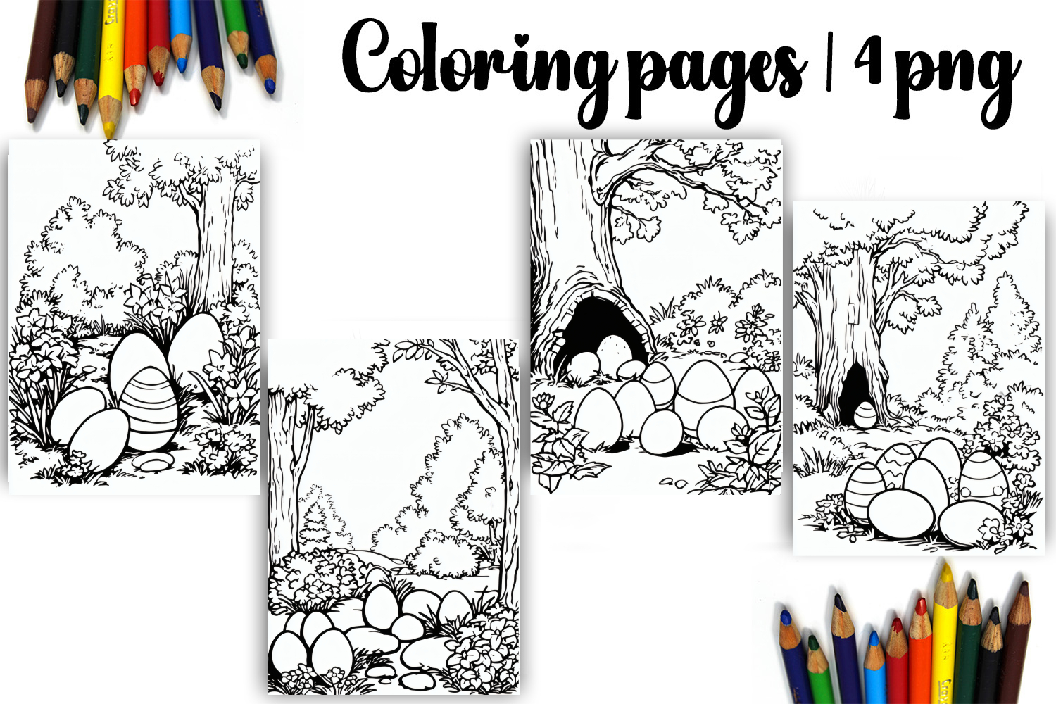 Bible Coloring Pages for Kids Easter Nativity Coloring Book product image 1